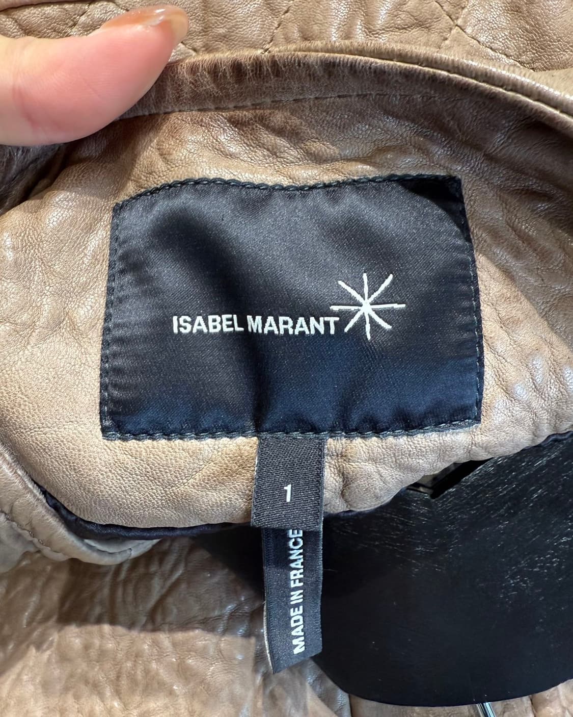 이자벨마랑 브라운 램스킨 레더 자켓  상품이미지8