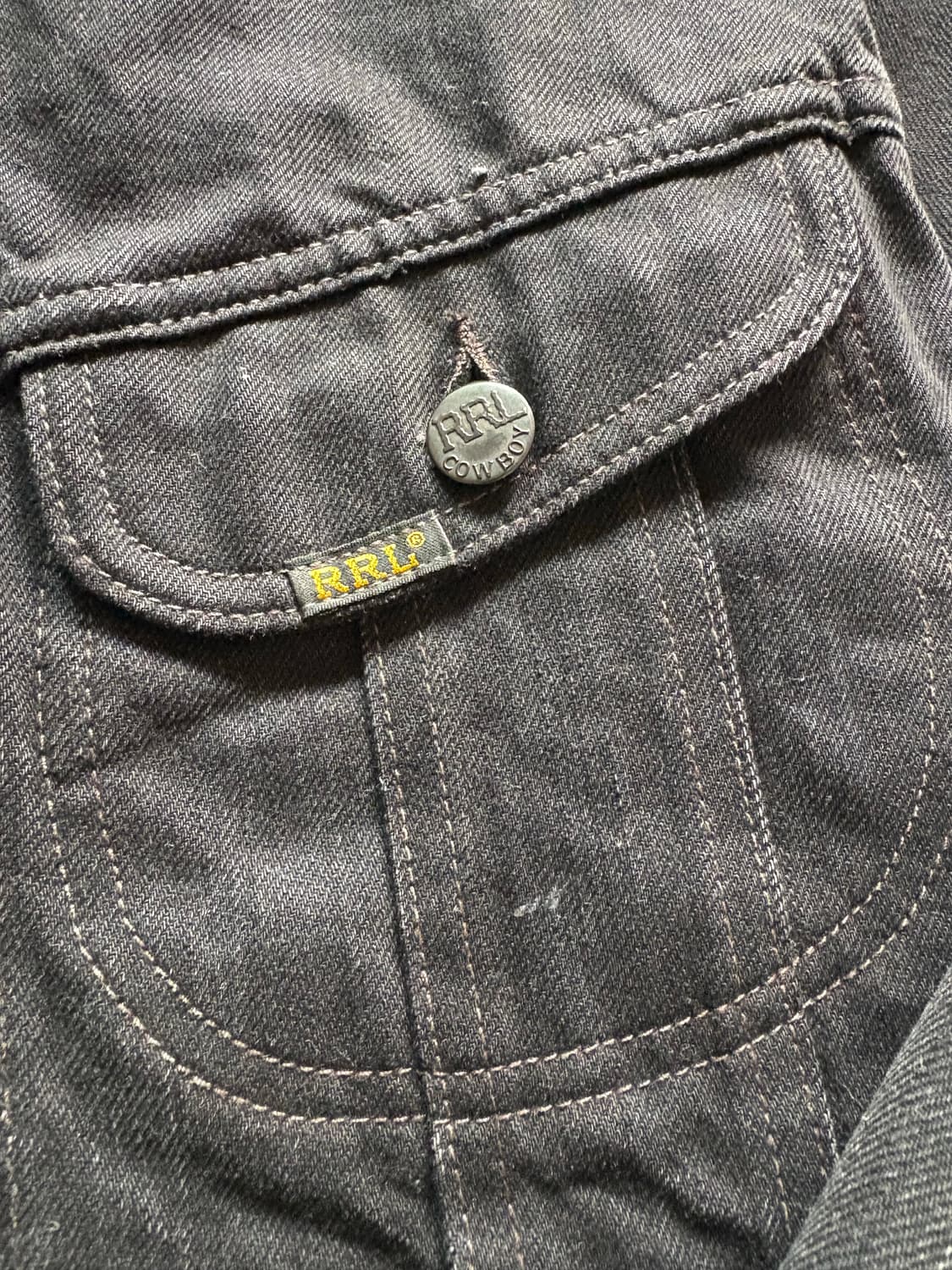 RRL lot271 블랙데님자켓 M 상품이미지3