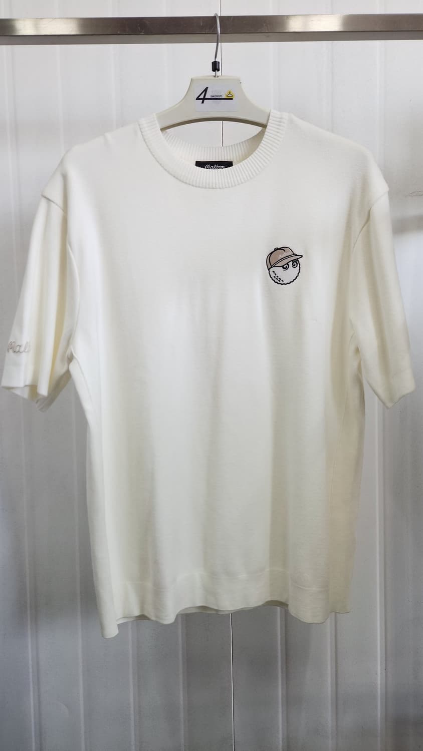 정품 말본 골프웨어 니트 반팔 아이보리 XL m3121pkt05 상품이미지1