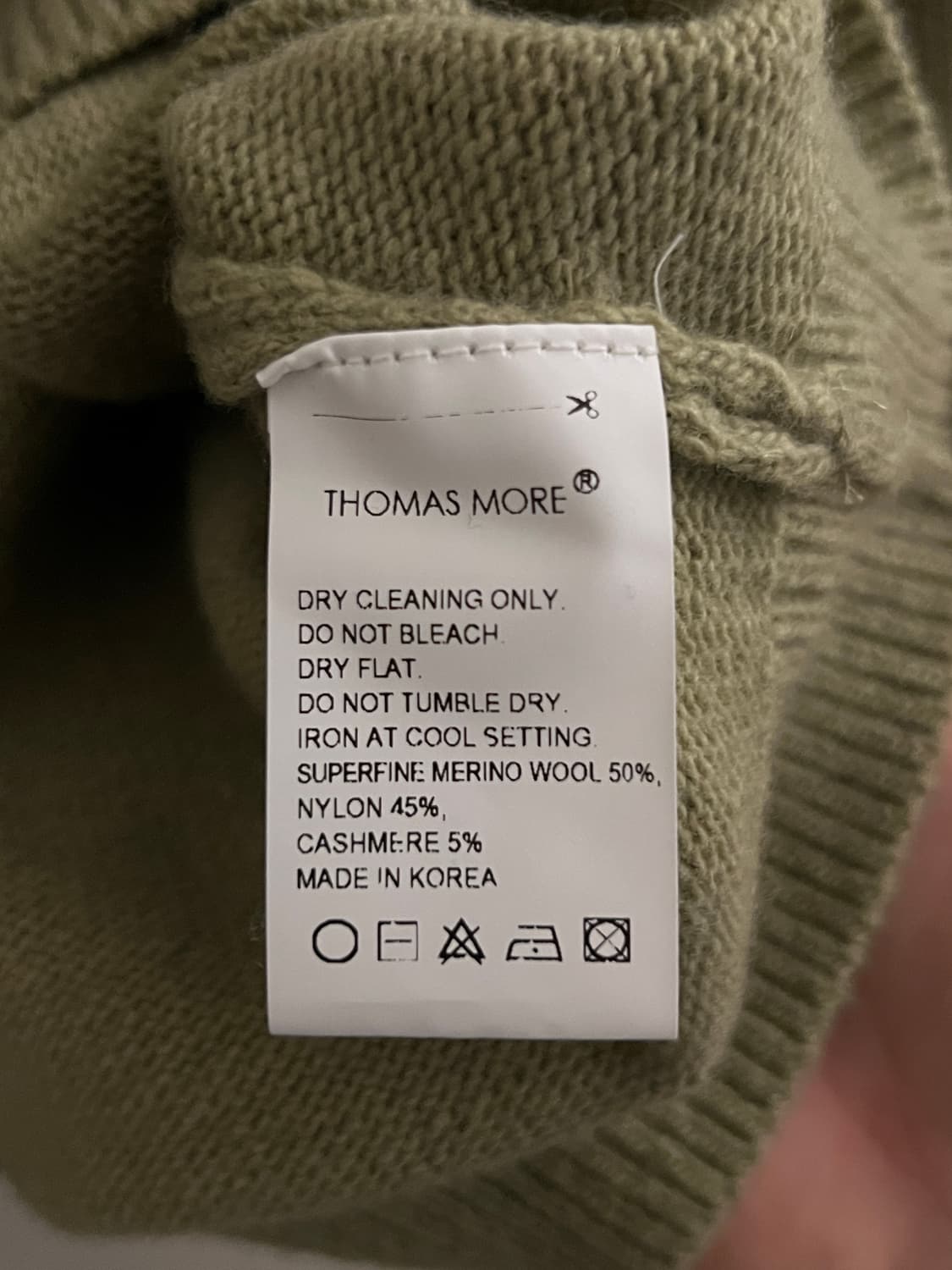 토마스모어 램스울 니트 (그린) 상품이미지3