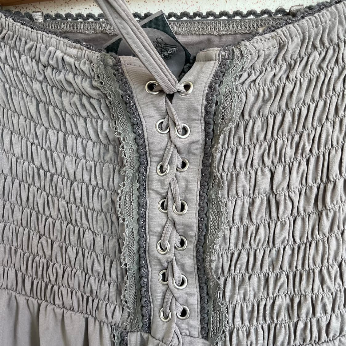 Jpn Vtg 튜브탑 아일렛 드레스 상품이미지10