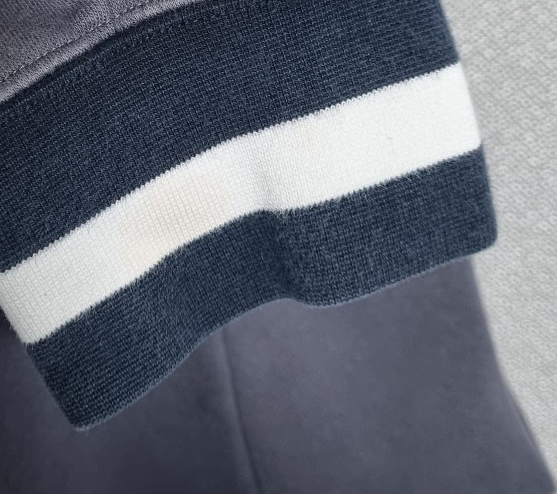 오버핏 M ) 나이키 AIR 빈티지 블랙+그레이 기모 맨투맨 상품이미지5