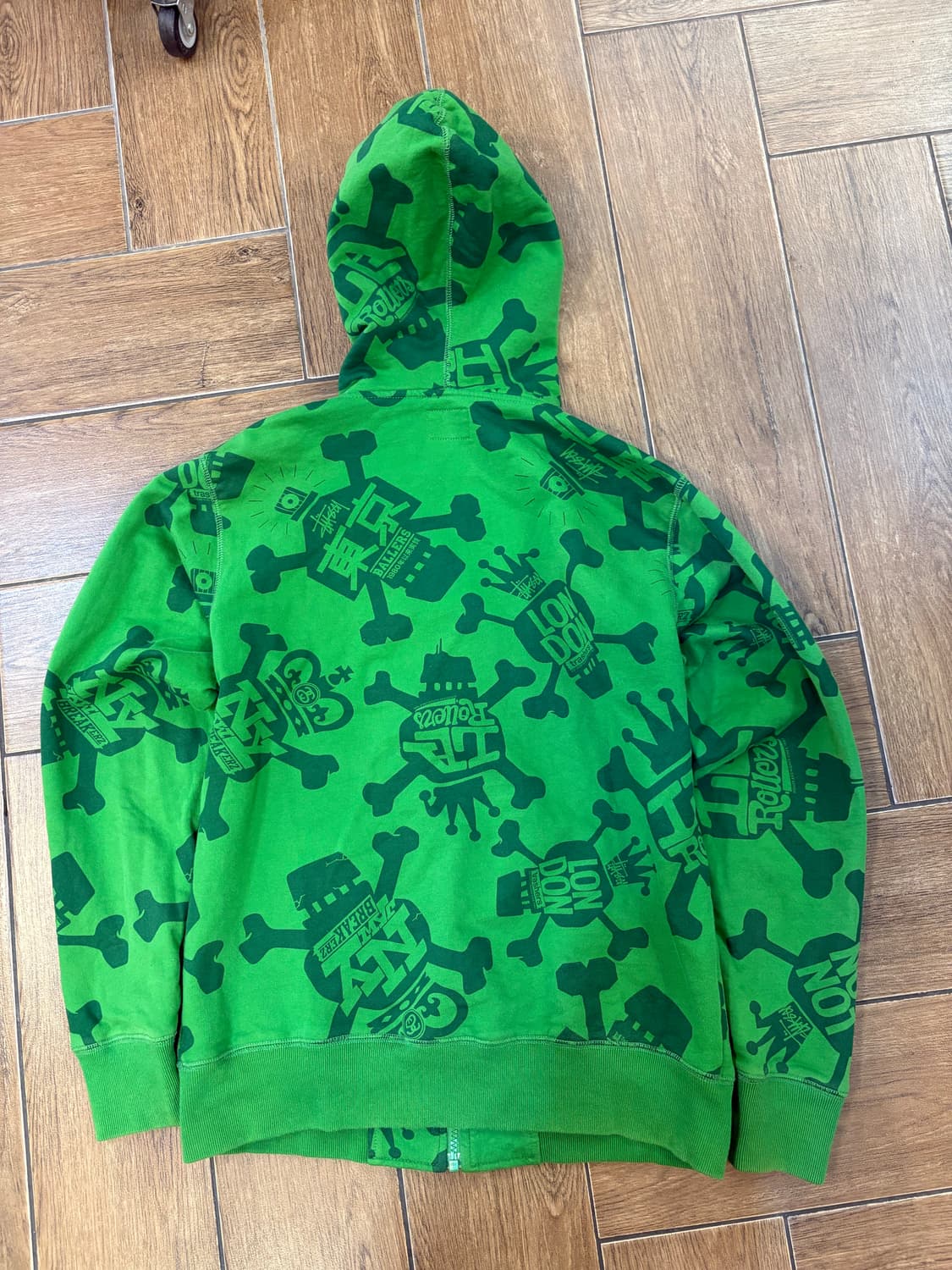 Stussy Skull Printing Hood Zip-Up 상품이미지10