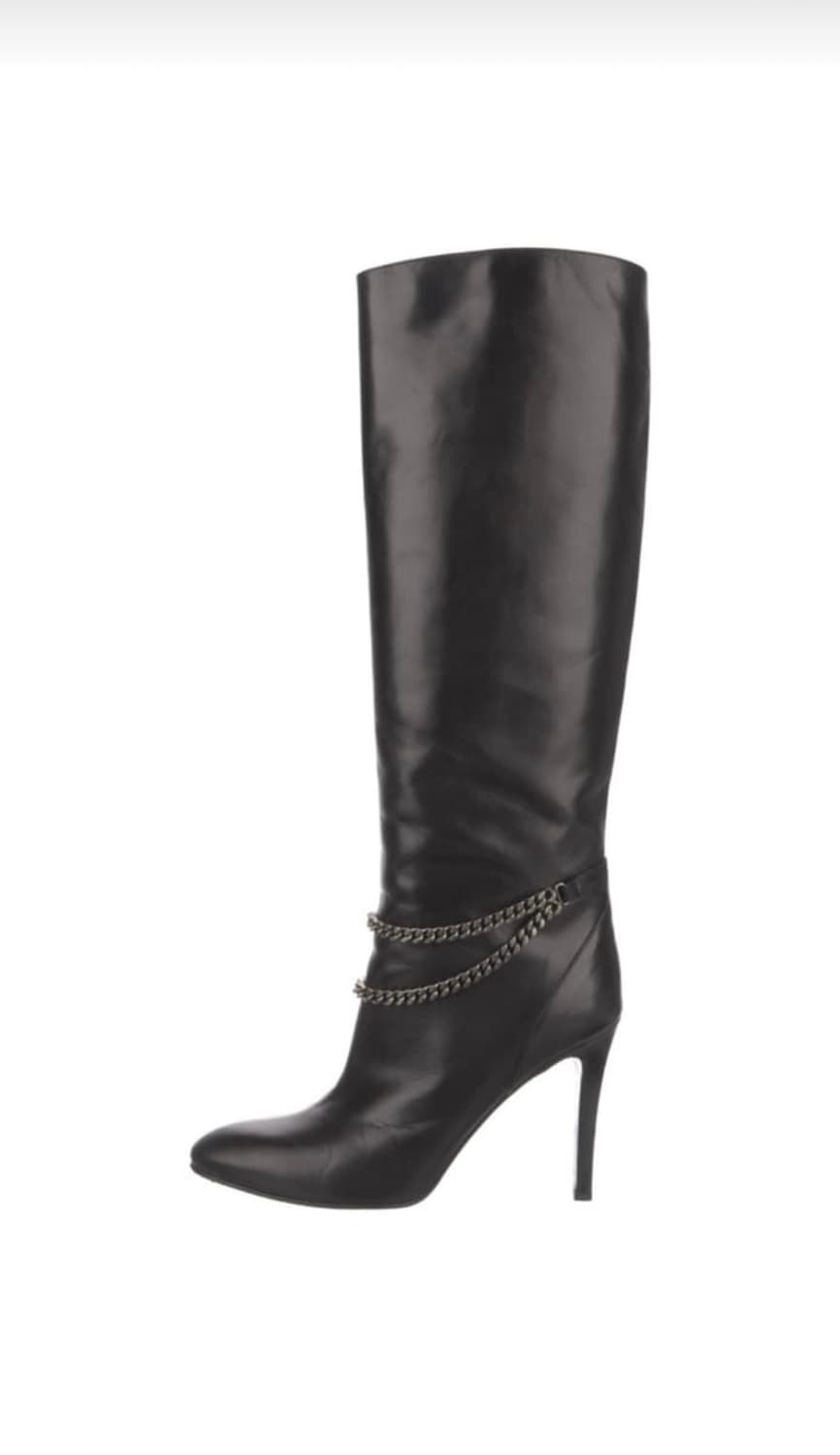 생로랑 체인 하이힐 부츠6cm 상품이미지1