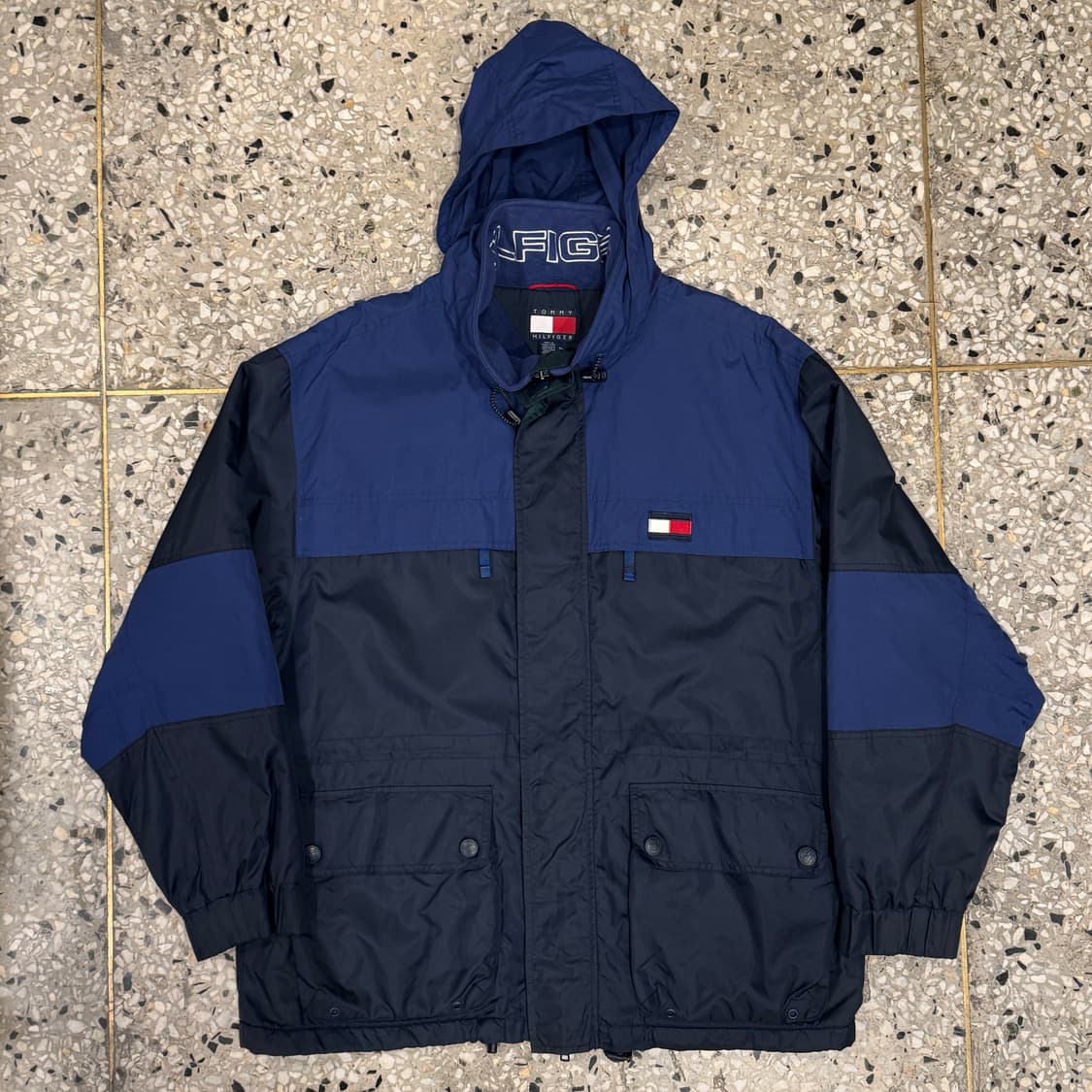 TOMMY HILFIGER 타미힐피거 바람막이 후드 롱 점퍼
 상품이미지6