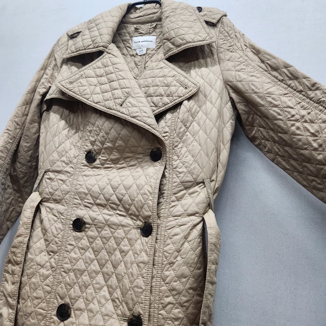 클럽모나코 퀄팅 벨티드 코트 XS(S) 상품이미지3