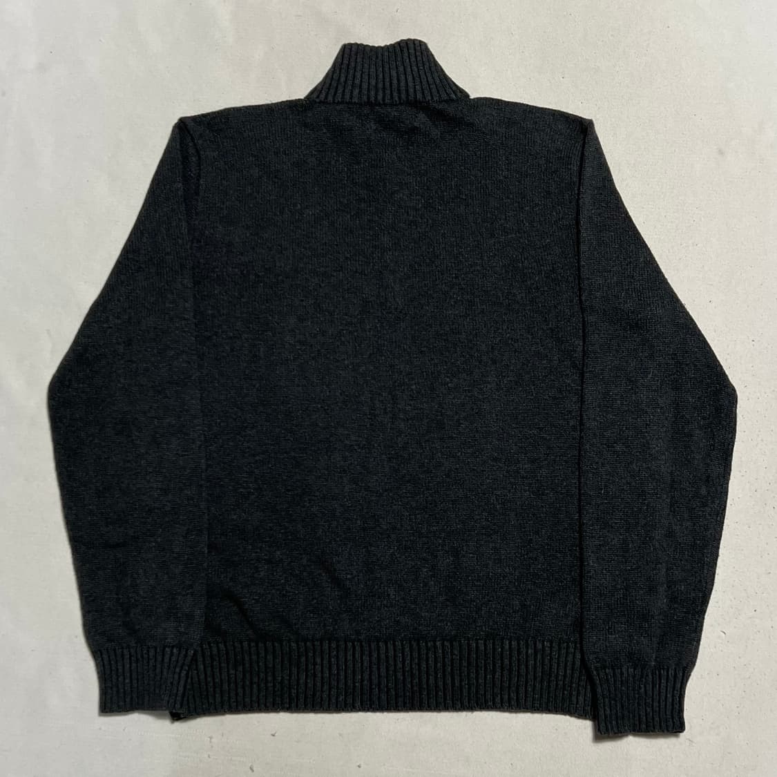 M 폴로랄프로렌 챠콜 코튼 반집업 니트 상품이미지3