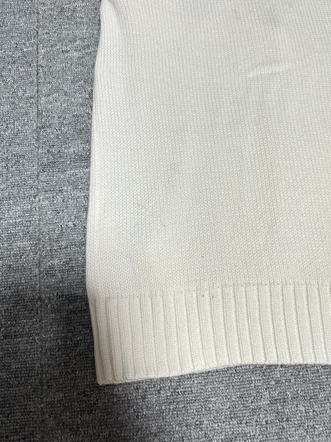 폴로 빅포니 니트 후드집업 화이트 희귀매물 상품이미지6