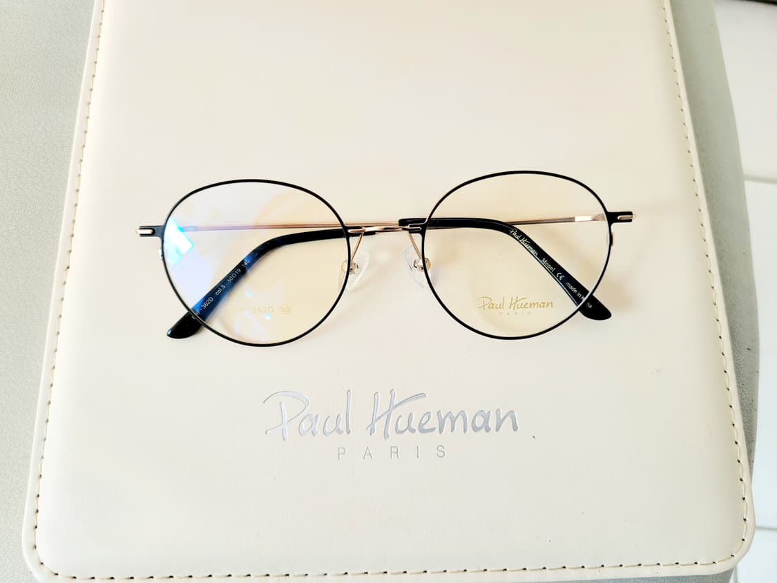 폴휴먼안경 PHF-362A 블랙/골드 초경량 상품이미지1