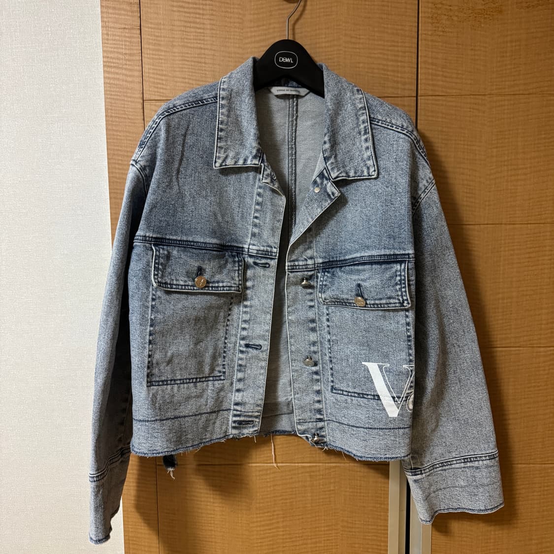 55 한섬 보브 vov 스노우 워싱 데님 자켓 상품이미지1