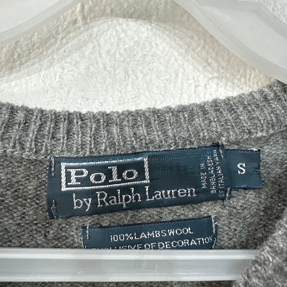 폴로랄프로렌 램스울 브이넥 니트 S 상품이미지3