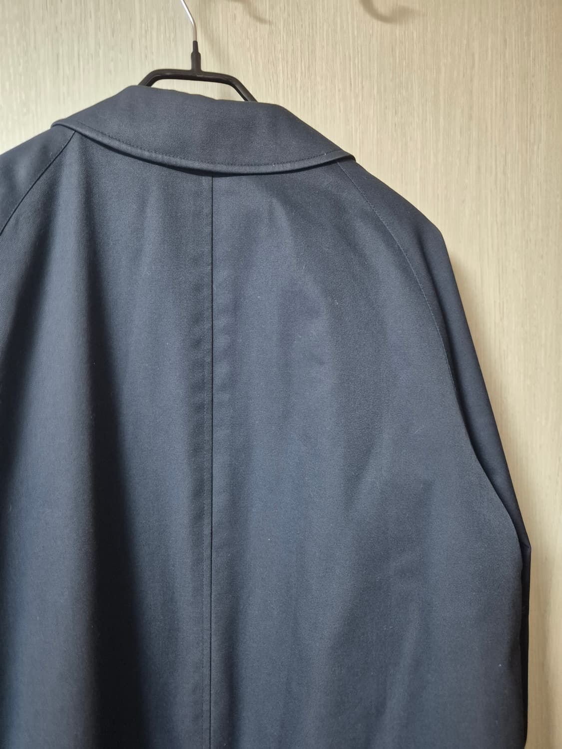 아쿠아스큐텀 네이비 트렌치 코트 레글런코트  싱글코트 M 상품이미지7