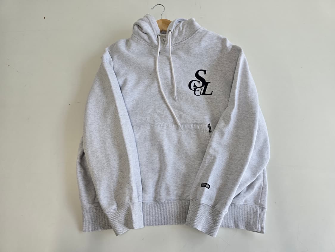 스컬프터 로고 후드티 화이트멜란지 M 상품이미지8