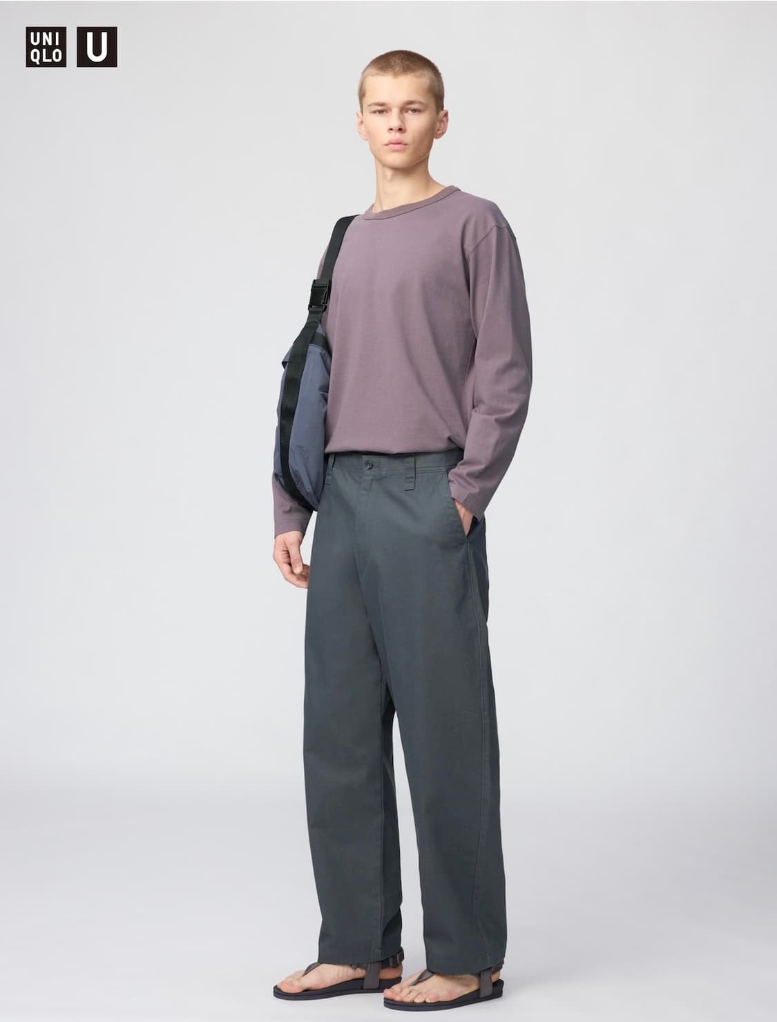 유니클로U 와이드핏치노팬츠 79 상품이미지1