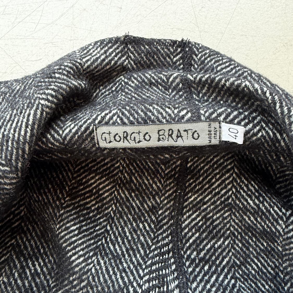 조르지오 브라토 아방가르드 램스킨 드레이프 자켓 상품이미지6