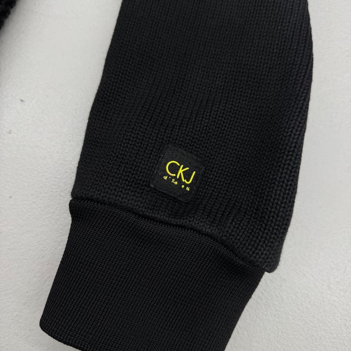 캘빈클라인 니트집업 블랙 상품이미지4