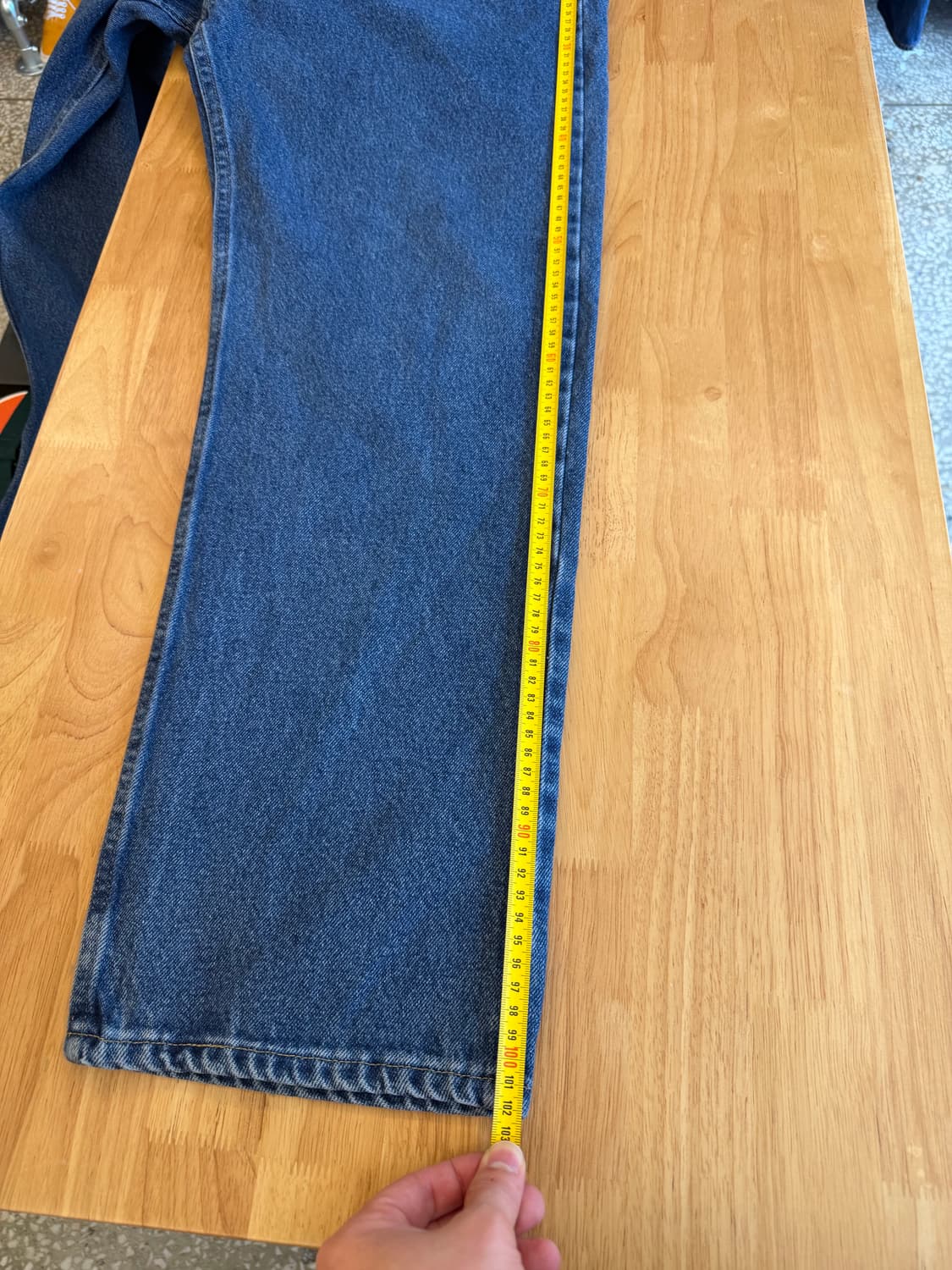 랭글러 릴렉스 핏 인디고 데님 팬츠 상품이미지9