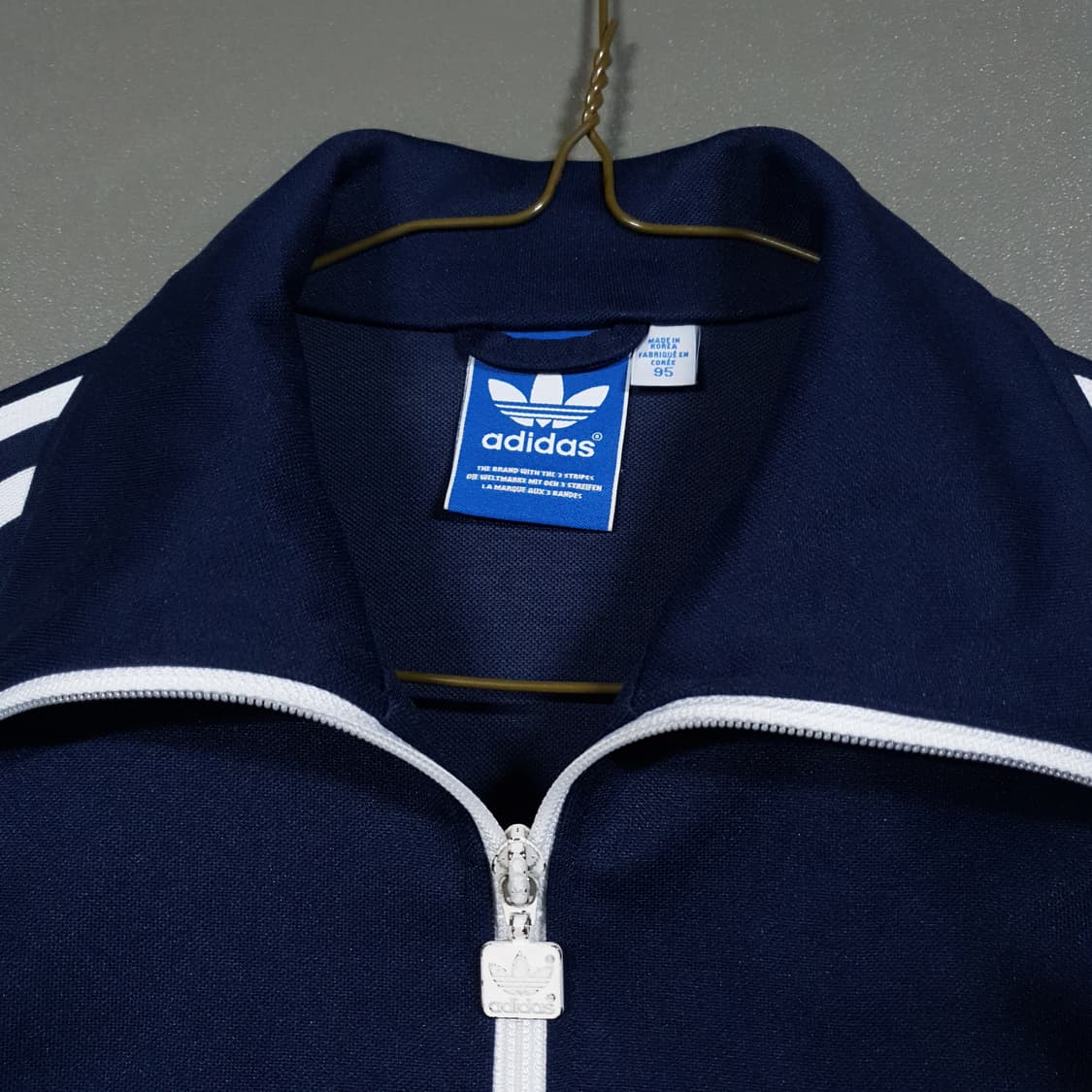 95 (M) 아디다스 유로파 파이어버드 트랙탑 져지 네이비 어항 솜 상품이미지6