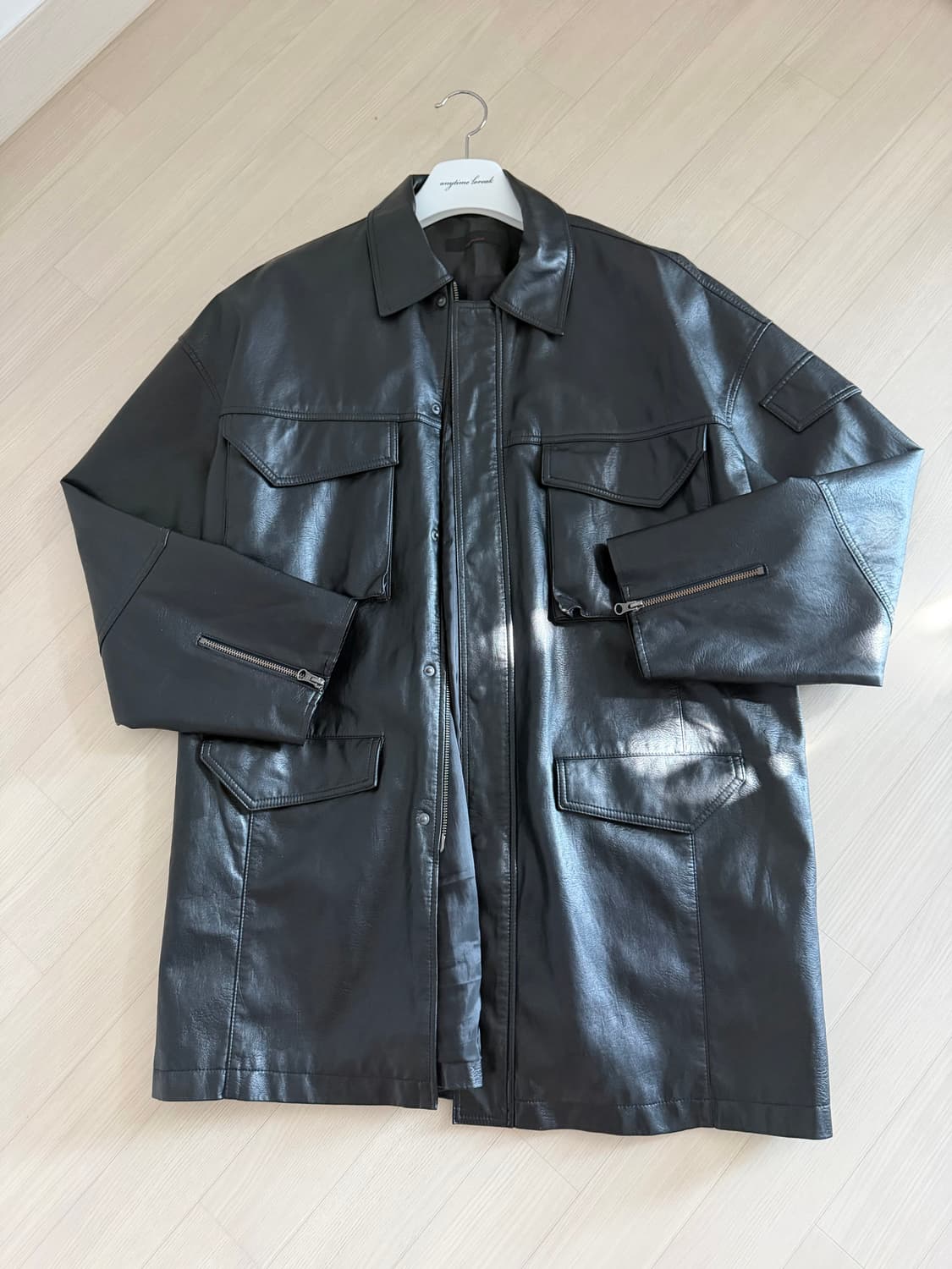 애니타임로릭 레더 카코트 상품이미지1