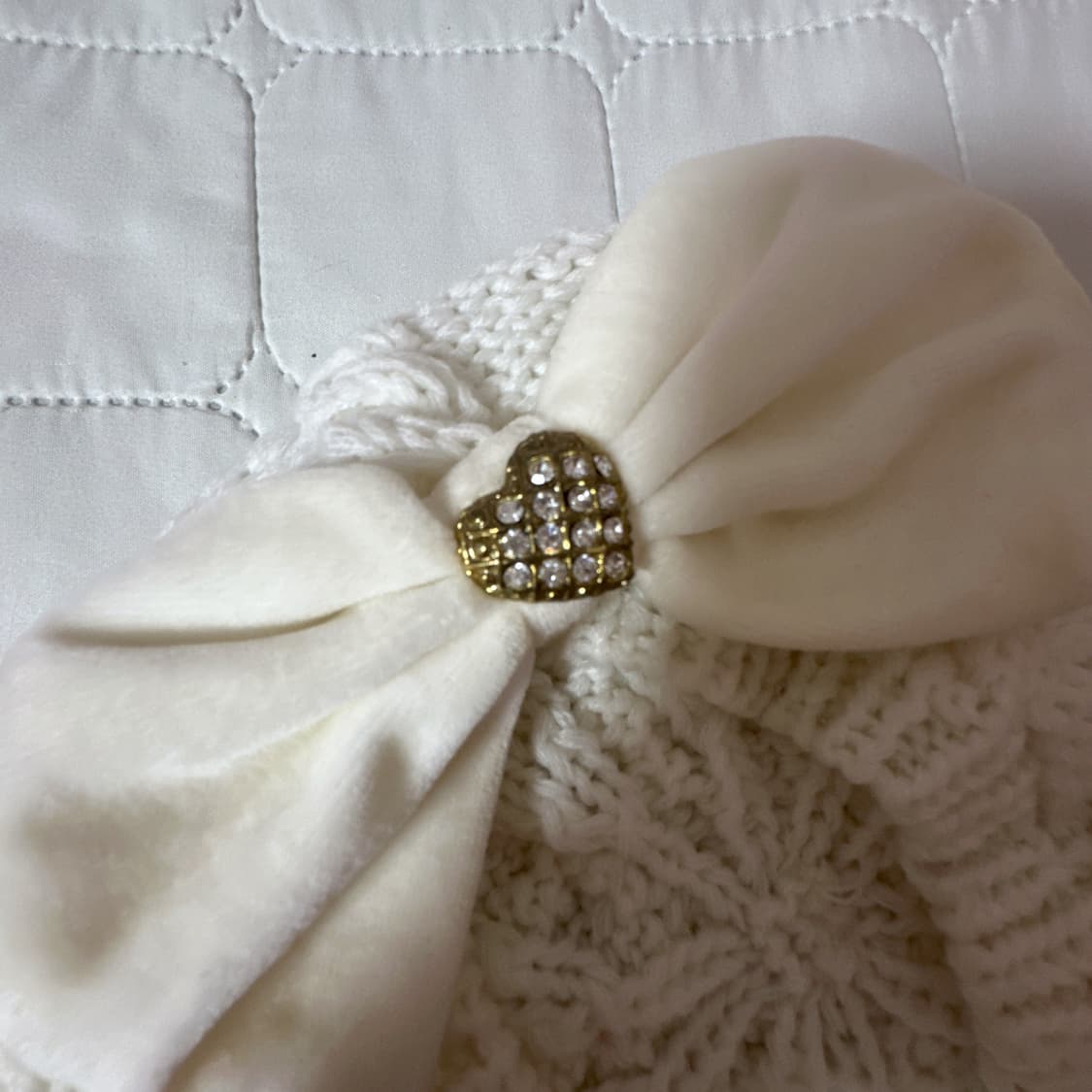 고전 리즈리사 넥타이브로치 + 리즈리사 아이보리 왕리본 베레모 상품이미지2