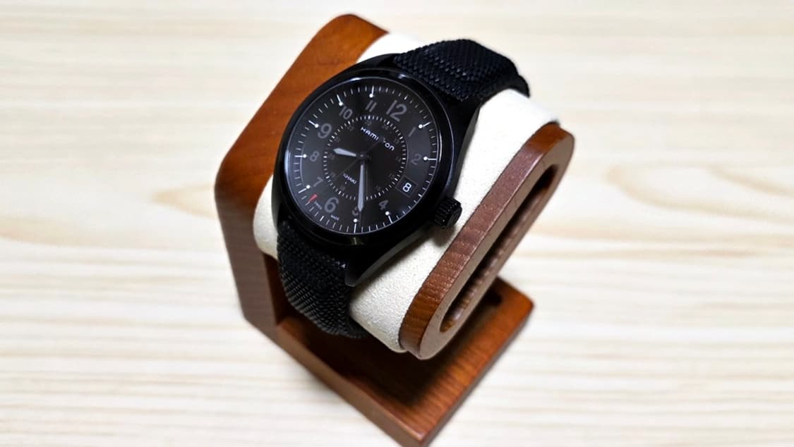 해밀턴 카키필드 쿼츠 올블랙 (40mm) 상품이미지1