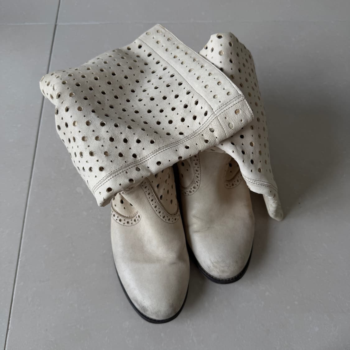 Diesel 디젤 빈티지 크림 부츠 39/250 상품이미지5