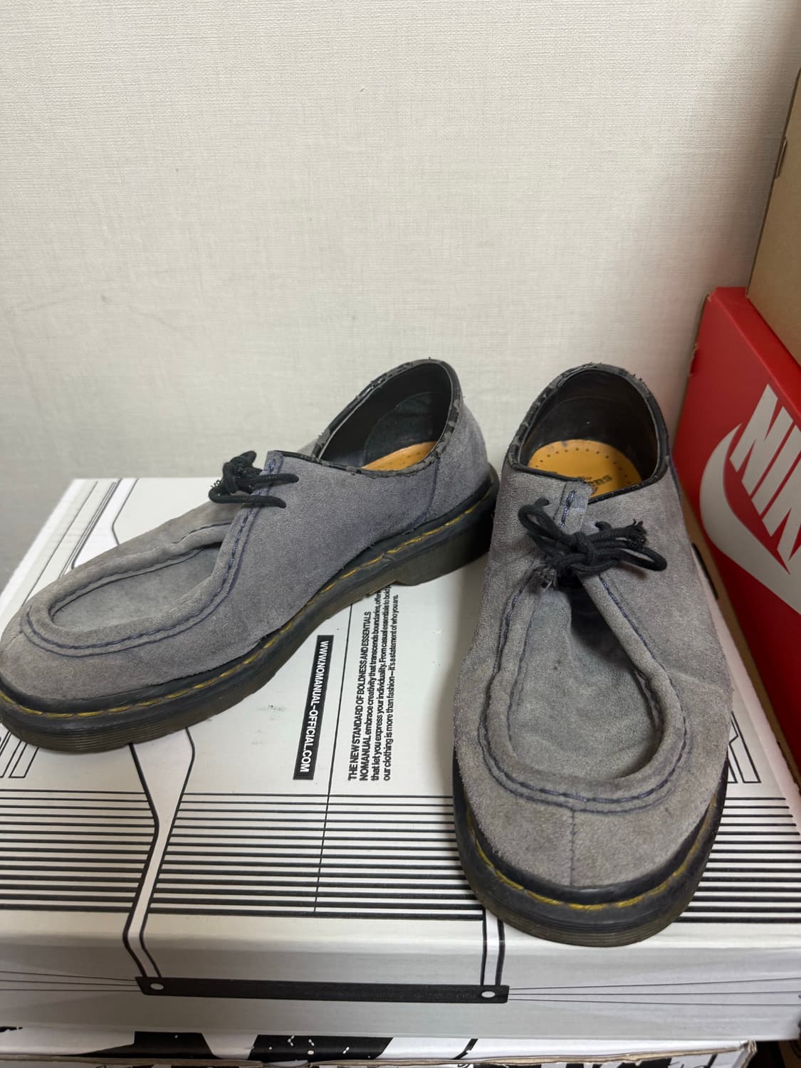 Dr.Martens Suede Moc Toe Shoes  상품이미지1