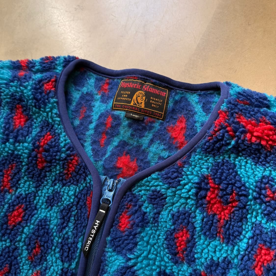 히스테릭 글래머 플리스 레오파드 가디건 자켓 상품이미지5