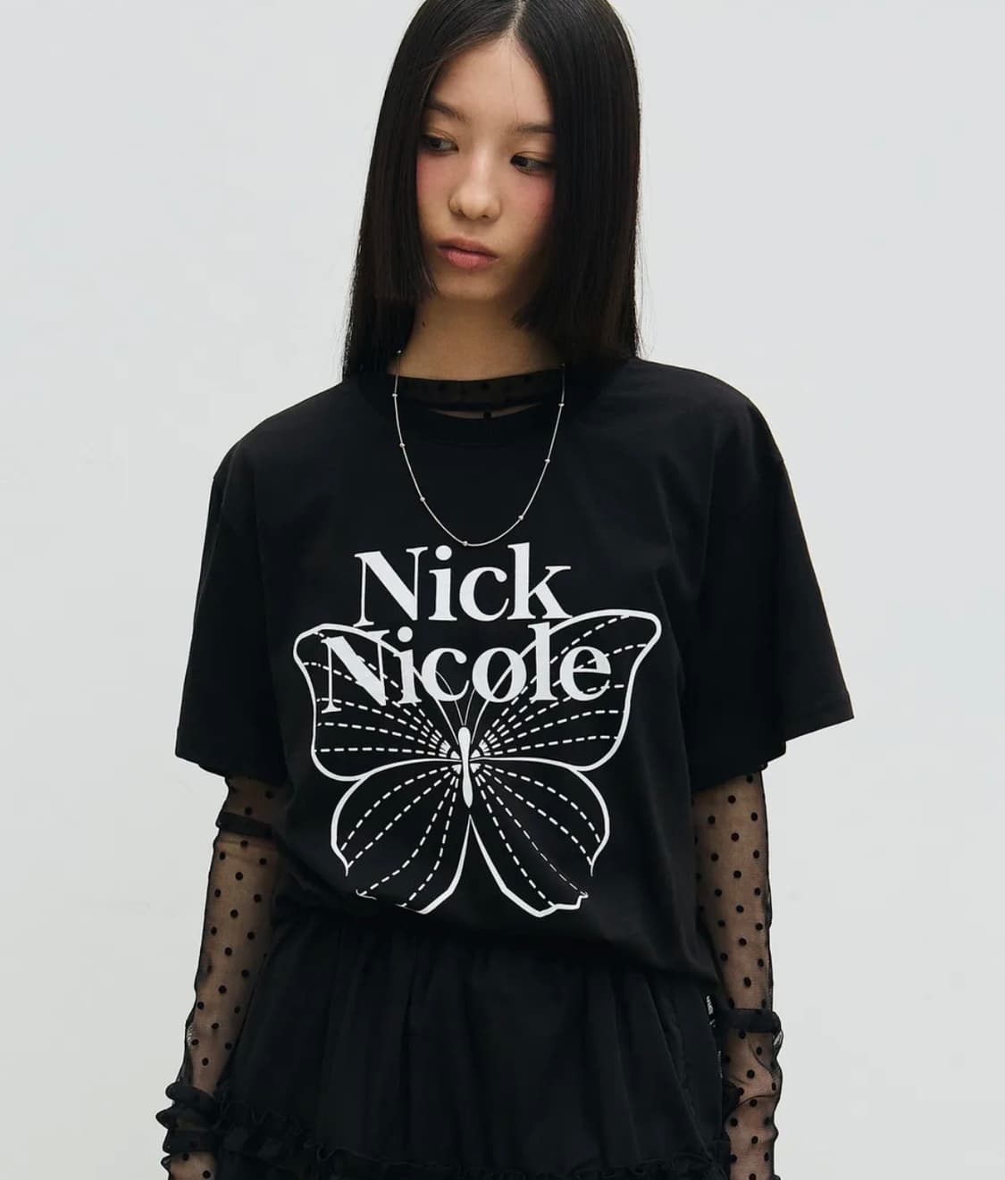 닉앤니콜 반팔티 문가영 반팔 상품이미지1