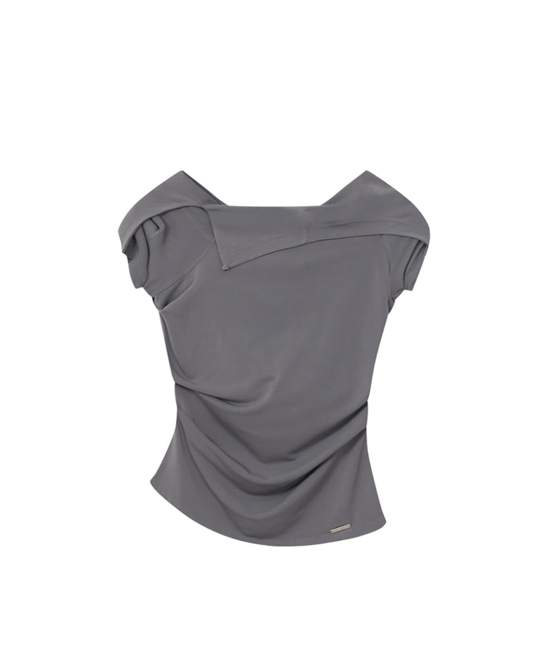 미세키서울 Draped mod hoodie top grey 상품이미지2