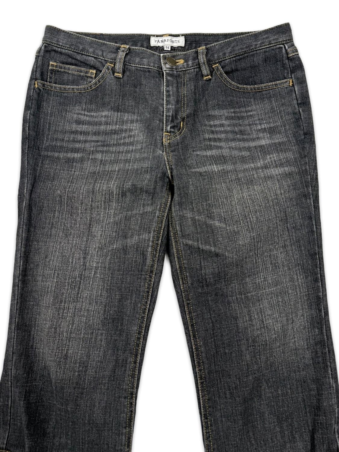 빈티지 블랙 워싱 데남 8부 부츠컷 팬츠 상품이미지2