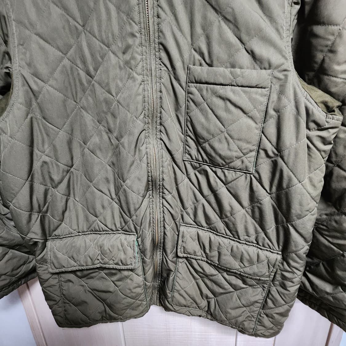 00s 빈티지 Ralph Lauren 폴로 랄프로렌 카키 퀄팅 후드(L) 상품이미지4