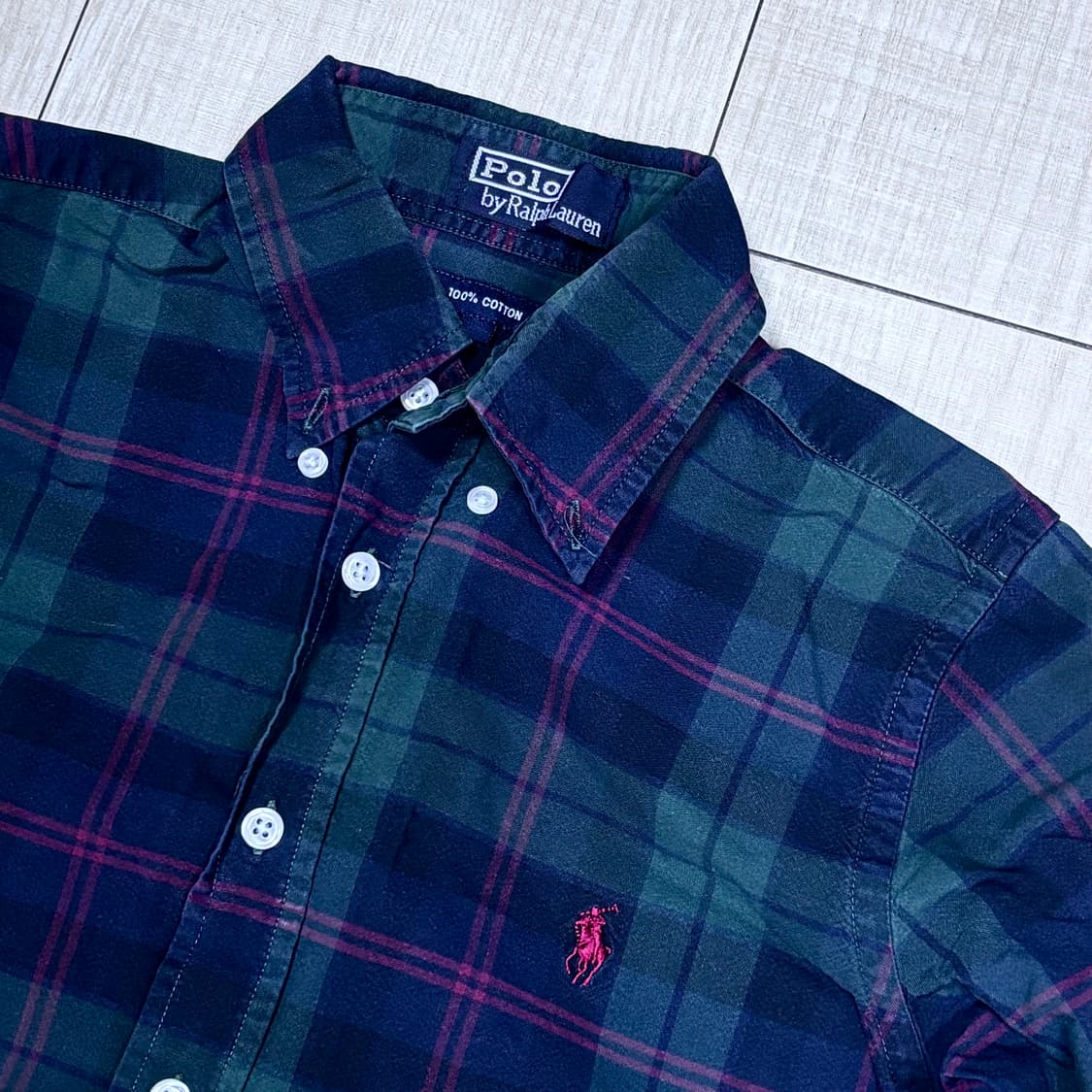 폴로 체크셔츠 상품이미지2