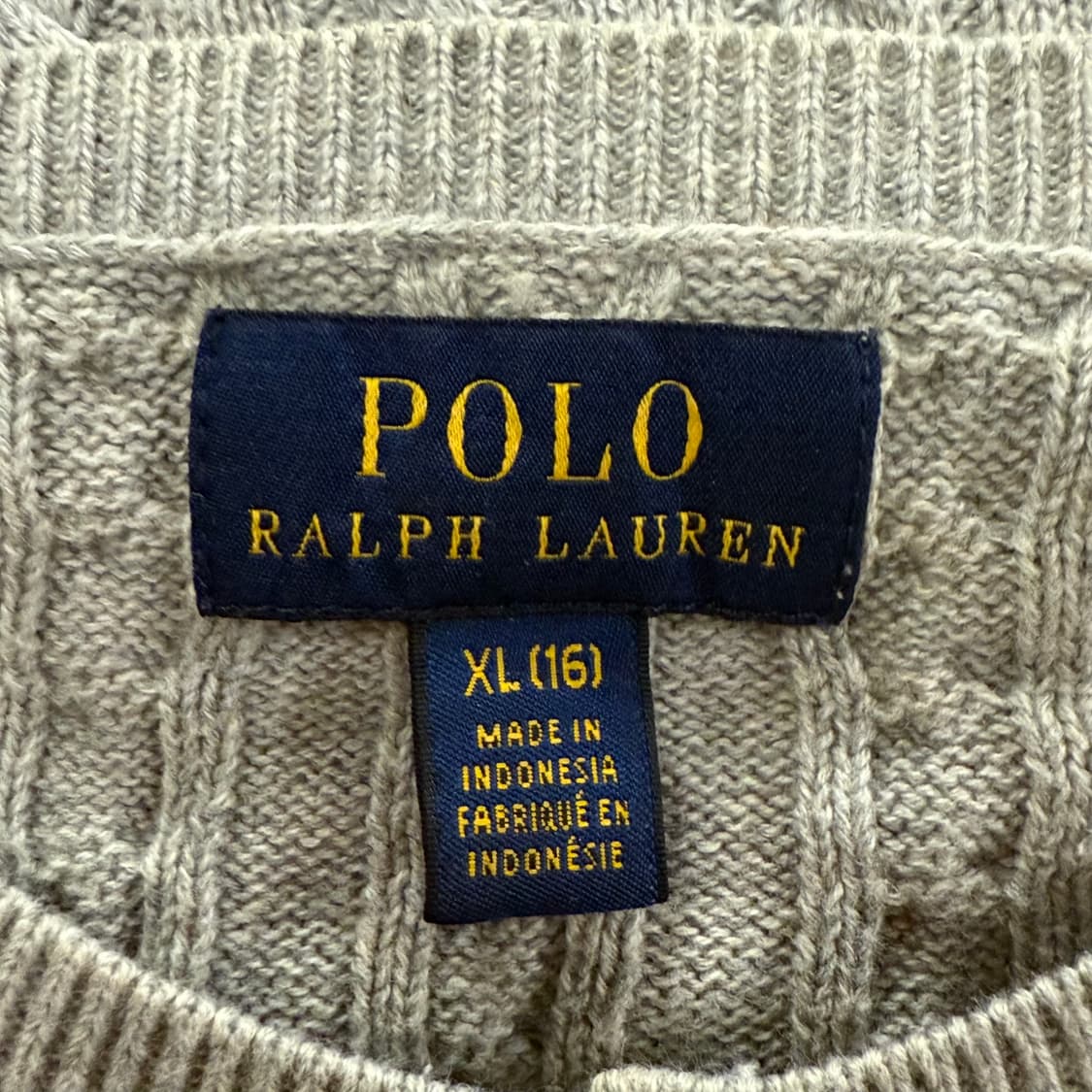 폴로 랄프로렌 그레이 꽈배기 니트 가디건 상품이미지5