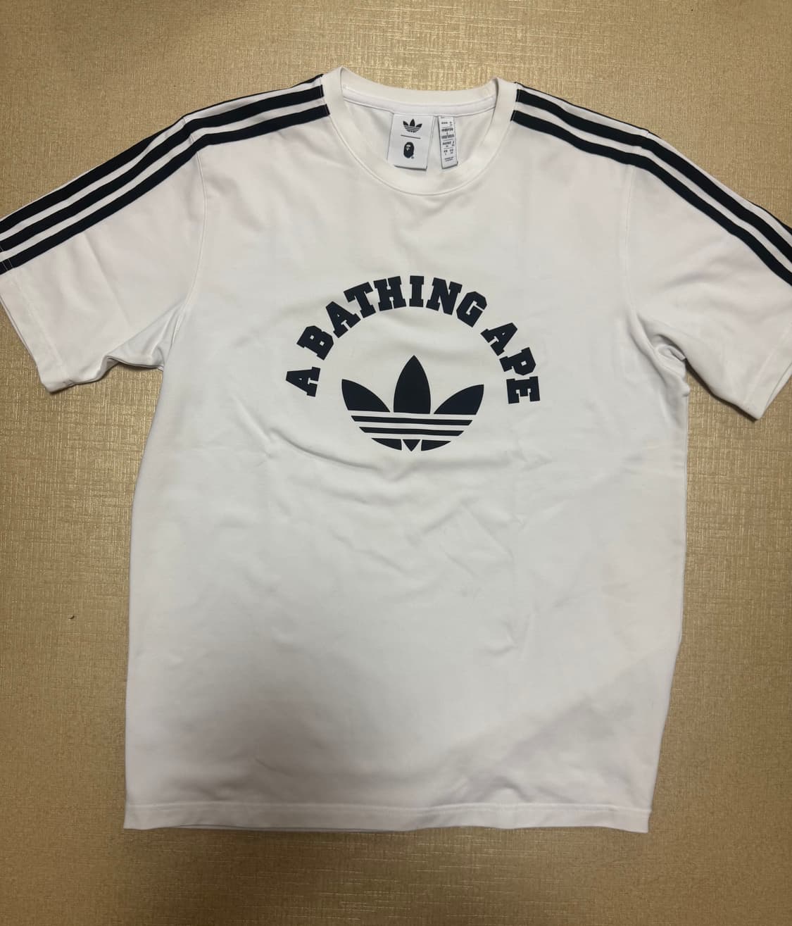 아디다스 베이프 티셔츠 화이트  상품이미지2