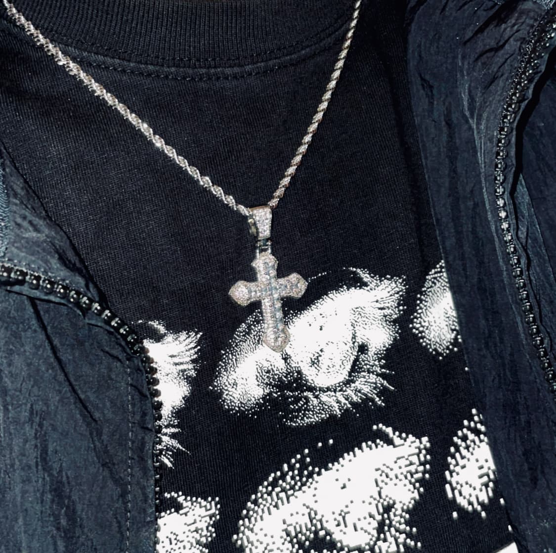 pcr053 Glow the cross cubic necklace 상품이미지9