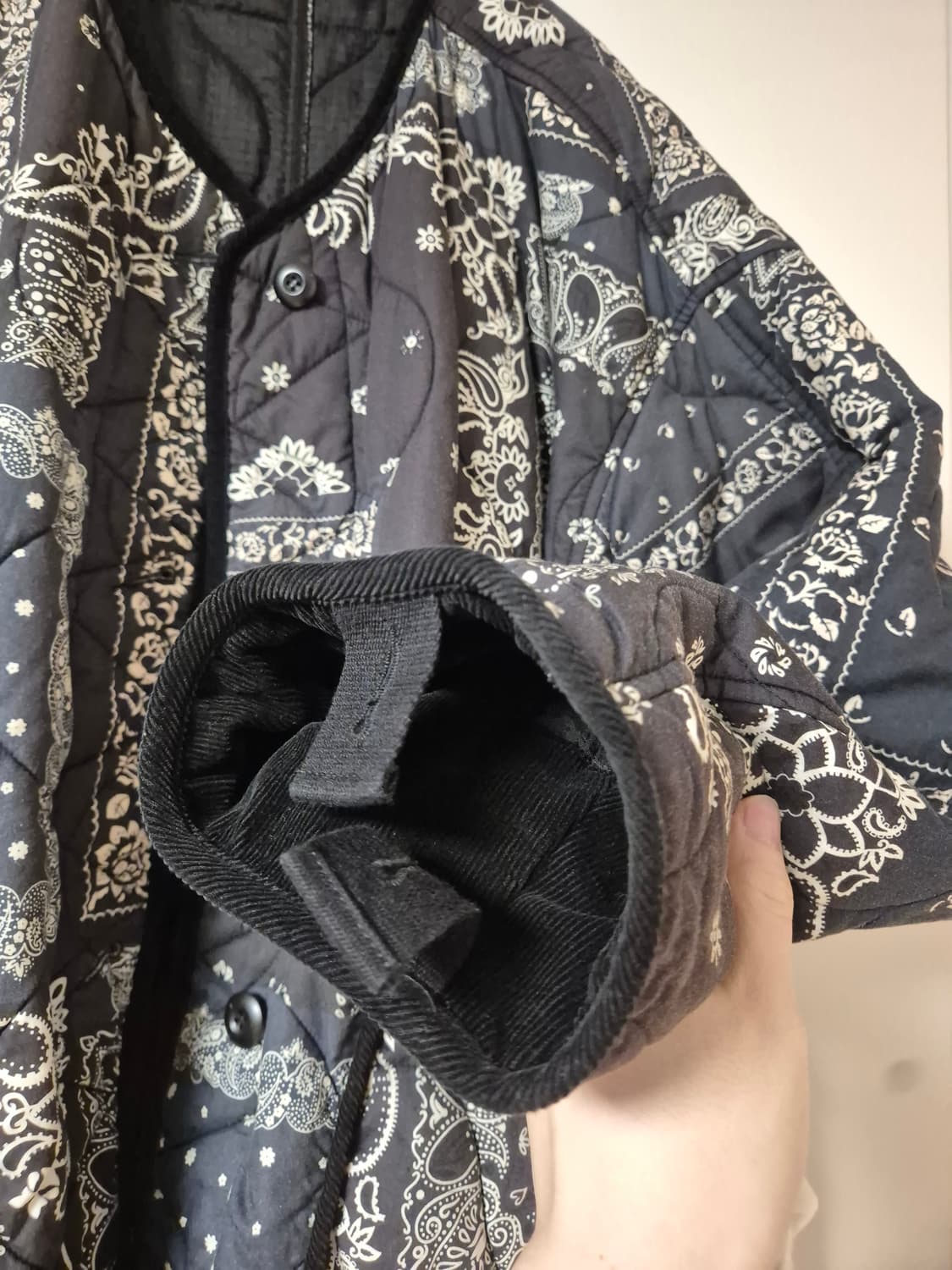 24 비이커 페이즐리 퀼팅 리버시블 패딩 자켓  상품이미지3