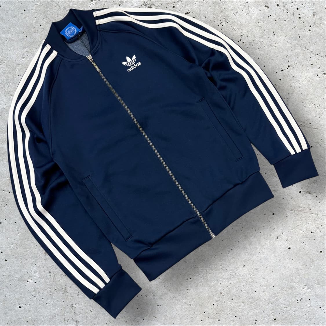 [90] 15s 아디다스 슈퍼스타 삼선 트랙탑 져지 네이비 C609 상품이미지1
