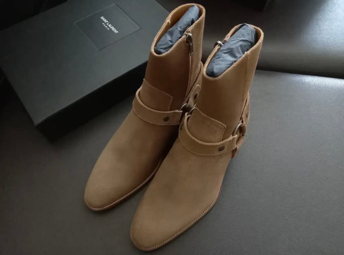 생로랑 모터사이클 앵클 스웨이드 부츠 상품이미지5