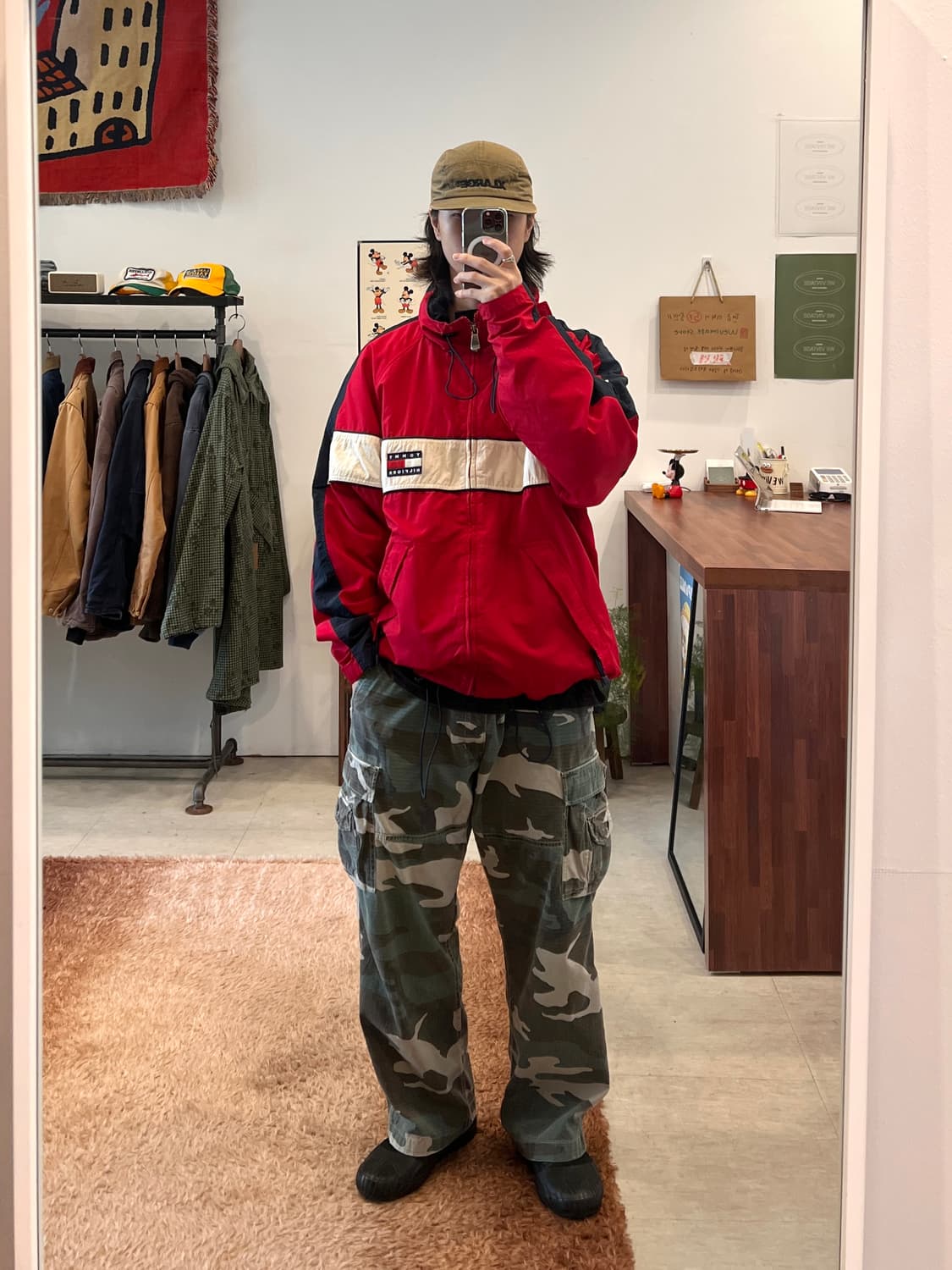90s Tommy Hilfiger 타미힐피거 올드스쿨 나일론 집업 자켓 상품이미지2