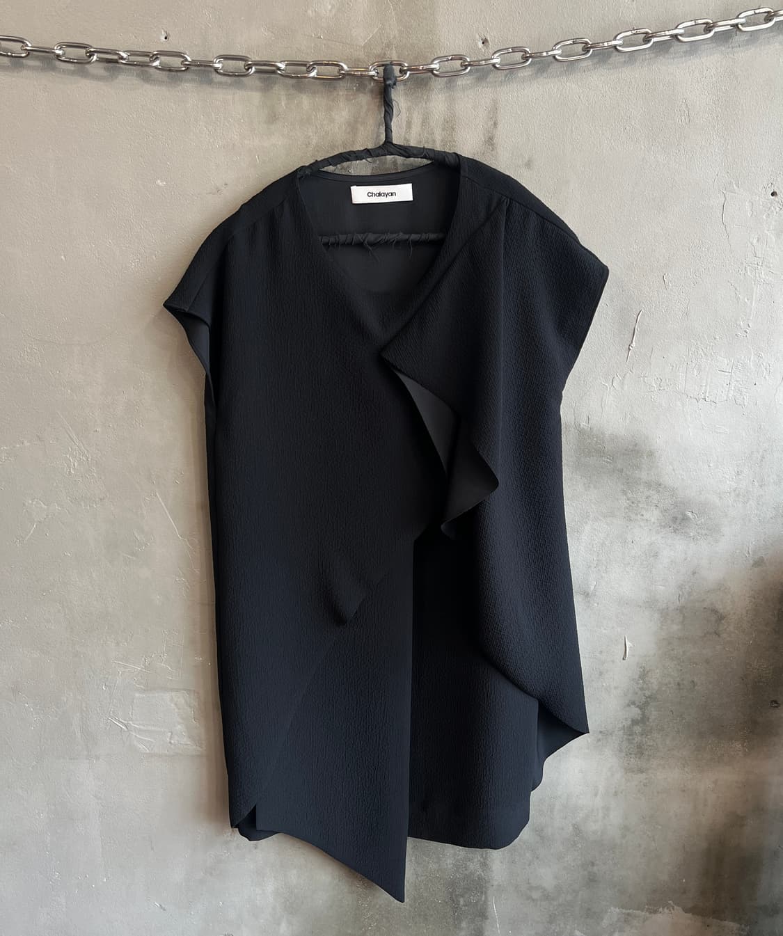 후세인 샬라얀 비대칭 드레이프 드레스 상품이미지2