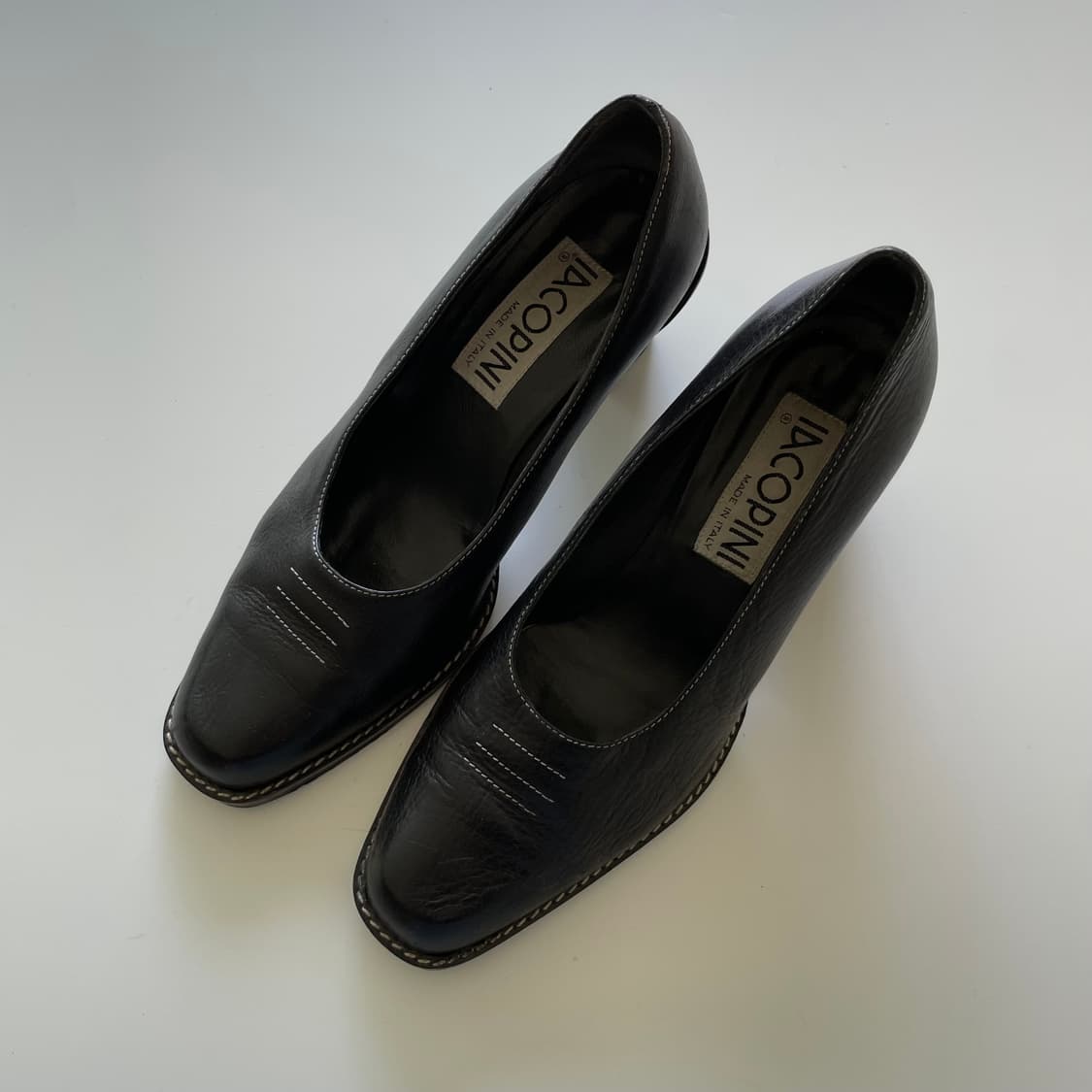 IACOPINI stitch pumps heel 상품이미지2
