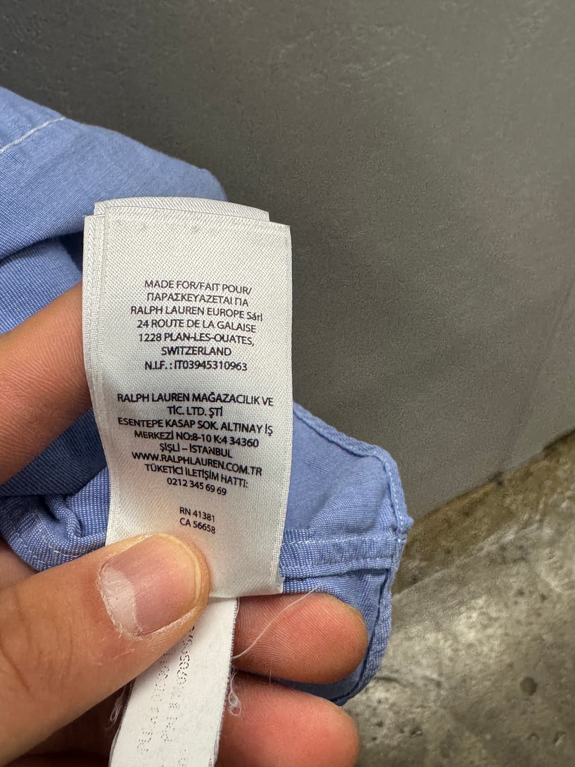 폴로 랄프로렌 블루 옥스포드 셔츠 S 상품이미지8