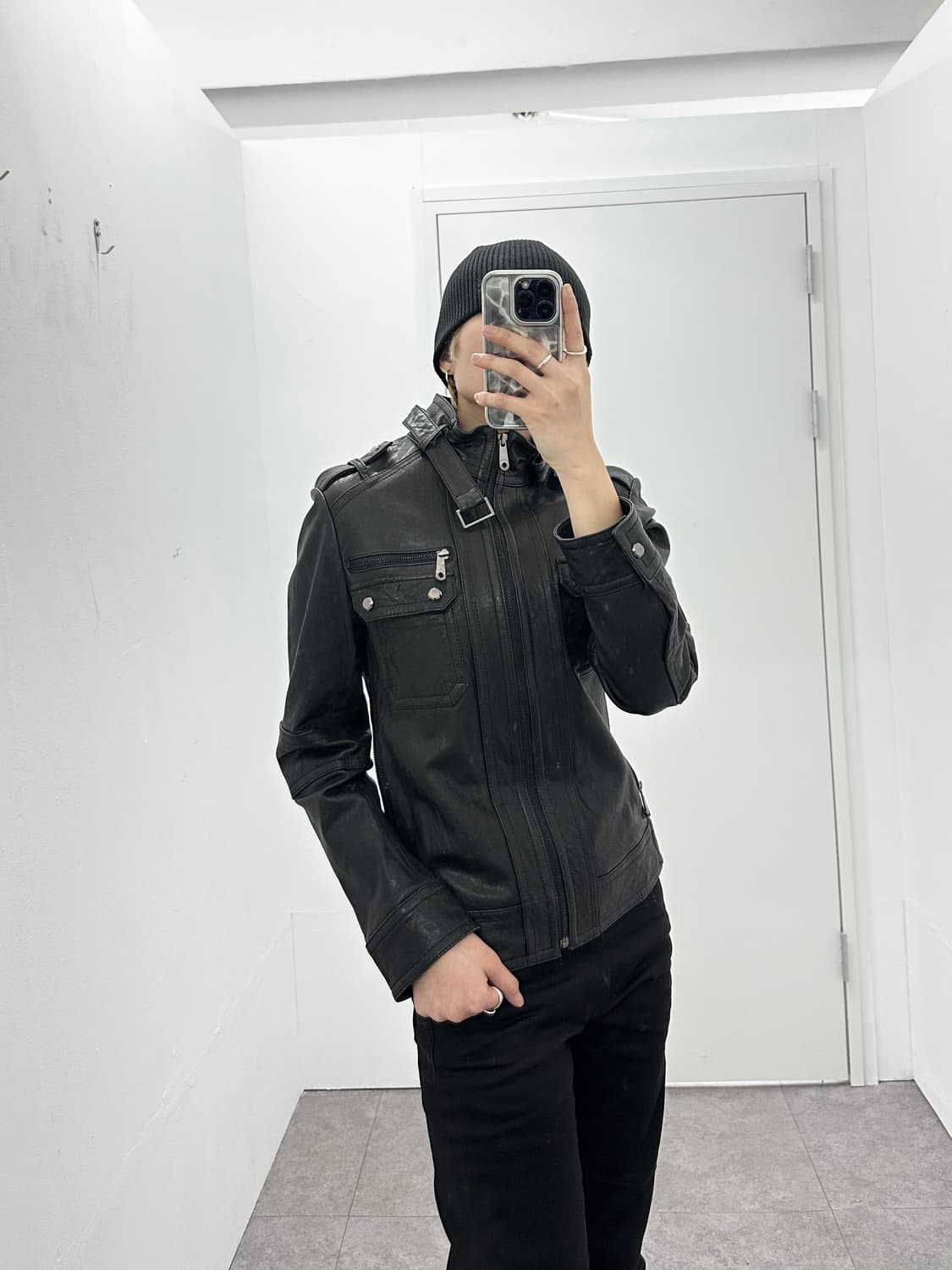 Sieg sheepskin leather jacket 상품이미지2