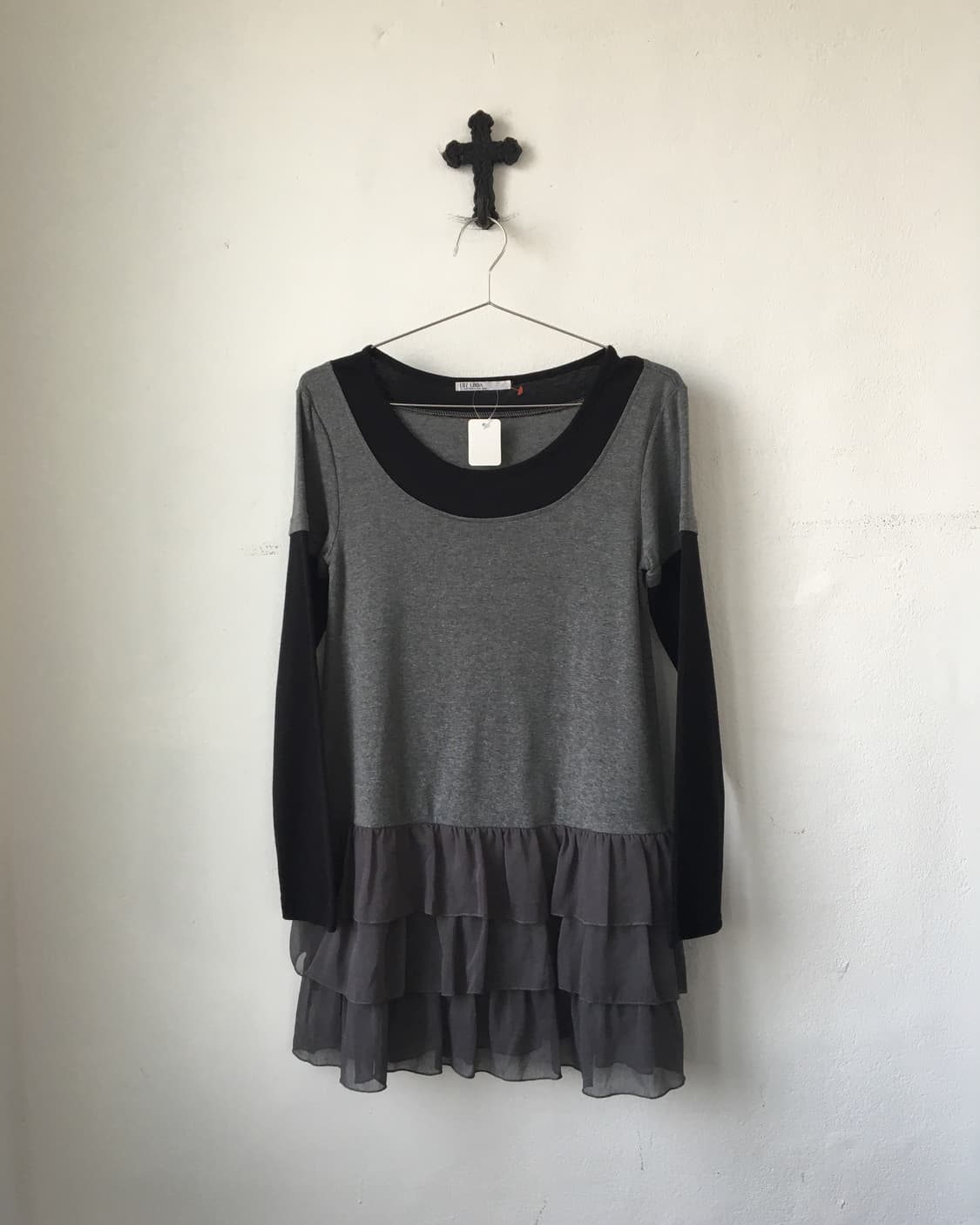 Layer point sleeeve onepiece 상품이미지2