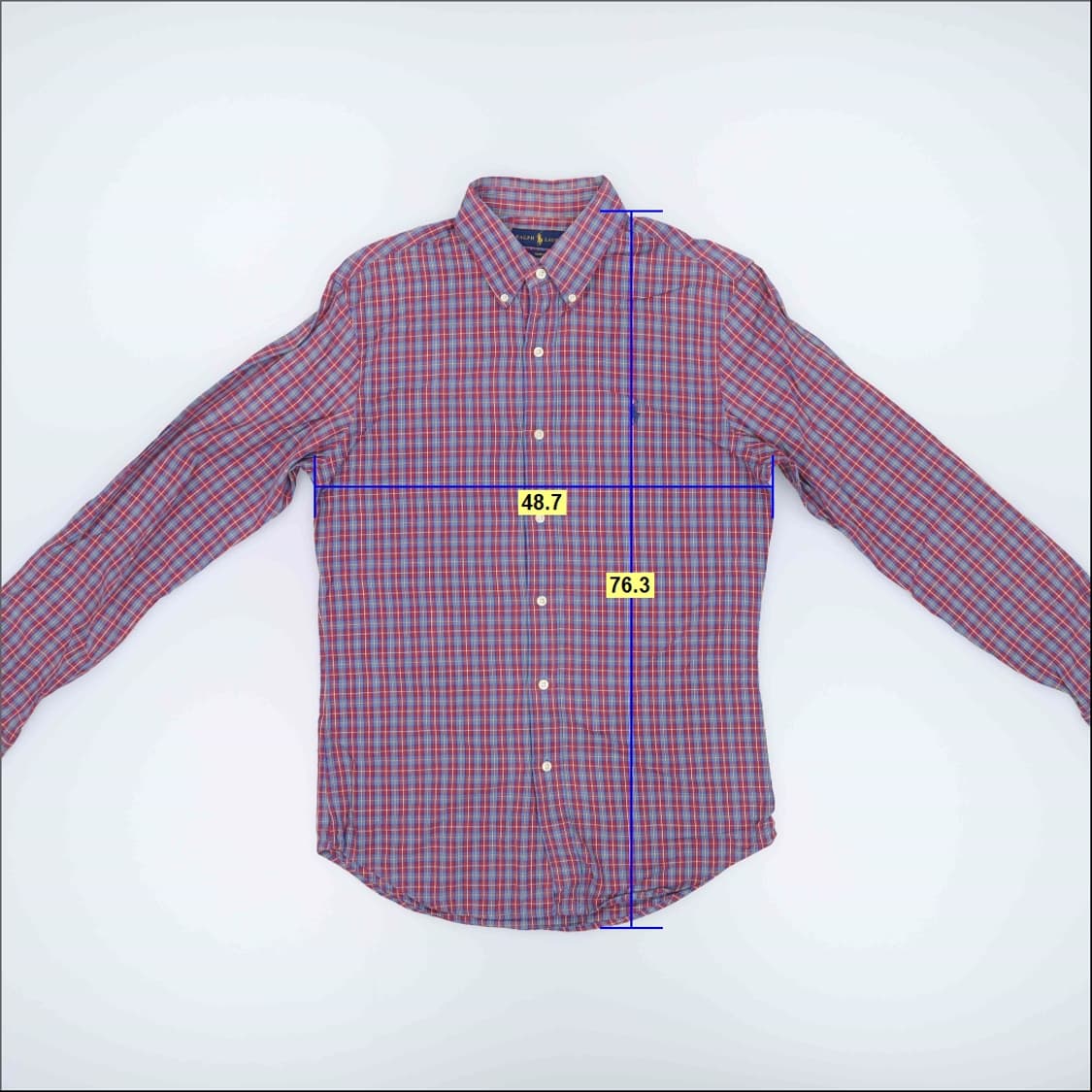 [M] 폴로랄프로렌 슬림핏 체크 셔츠 1231H1 상품이미지6