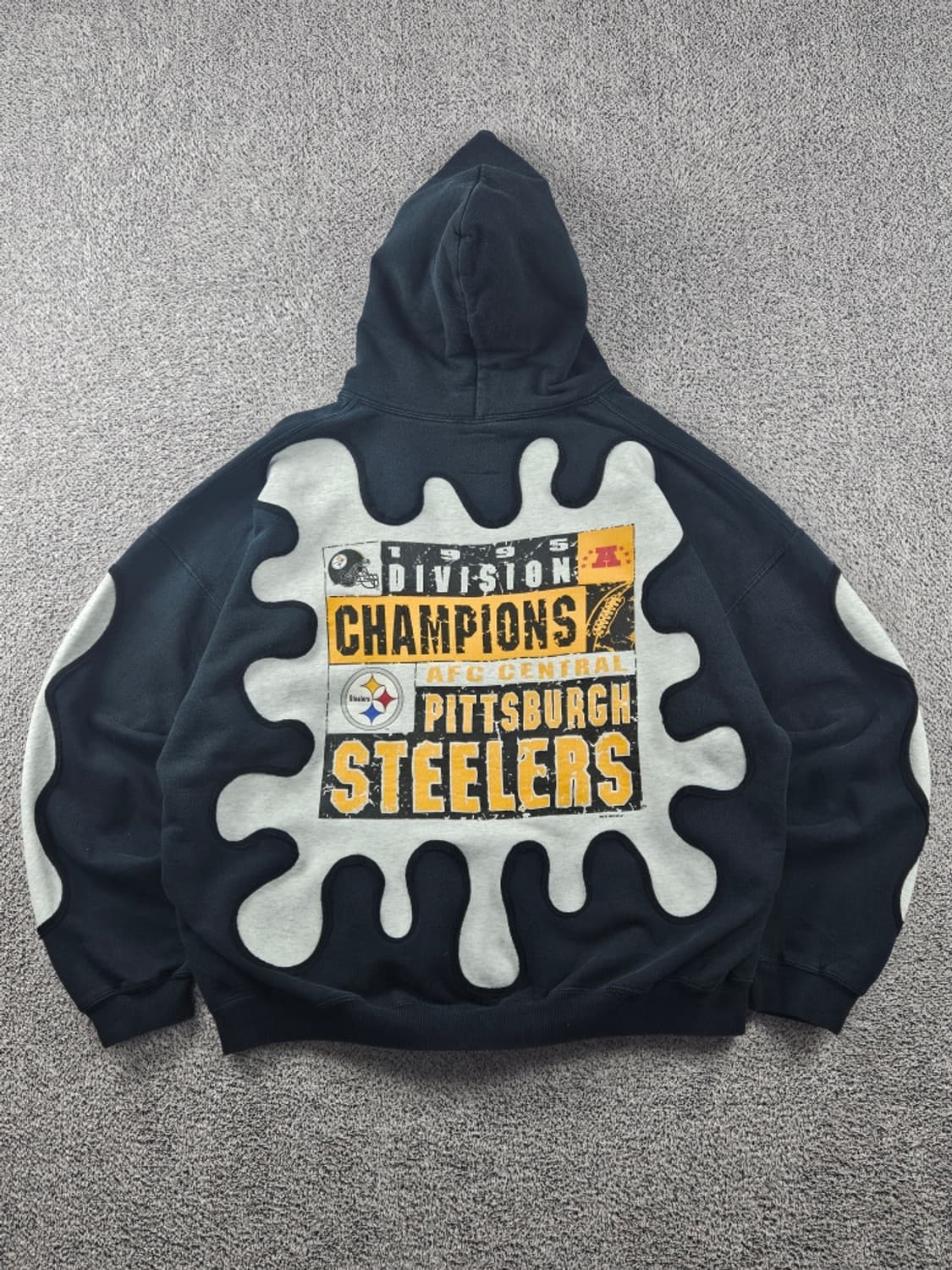 1995 NLF 피츠버그 스틸러스 커스텀 후드 티셔츠(2XL)/11242 상품이미지1