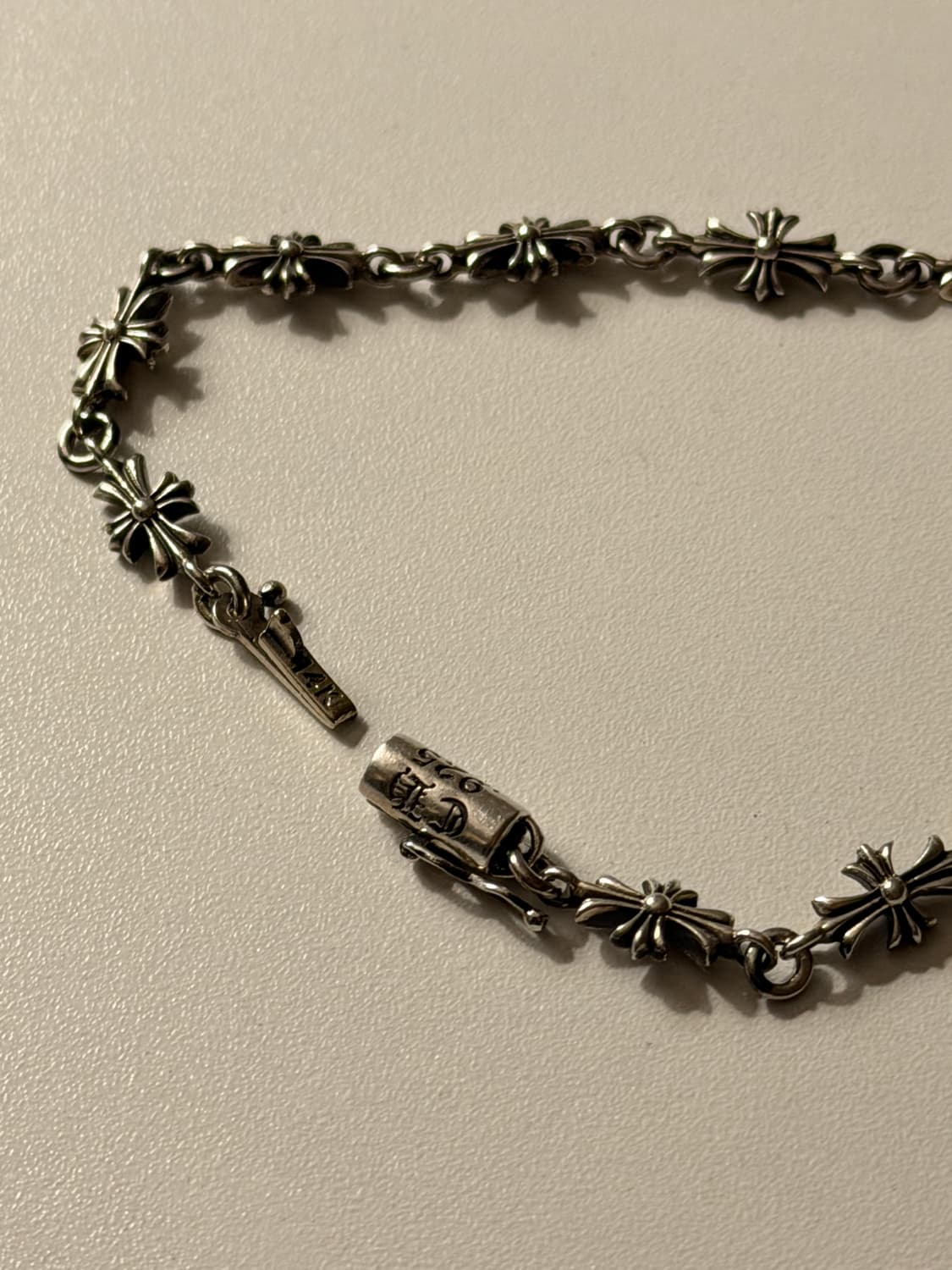 크롬 크로스 타이니 팔찌 925 실버 상품이미지5