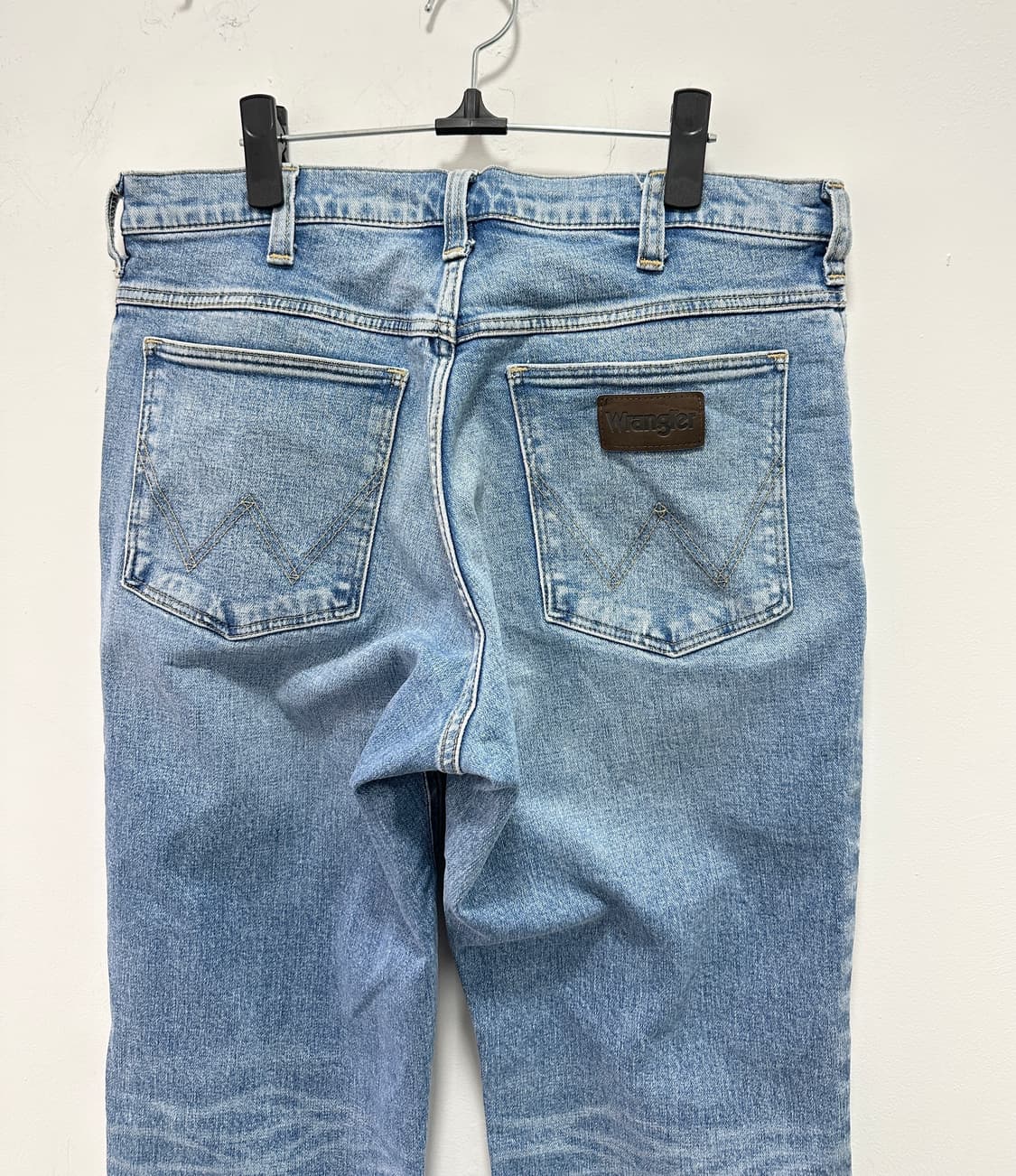 Wrangler brown leather tap denim washing 상품이미지8