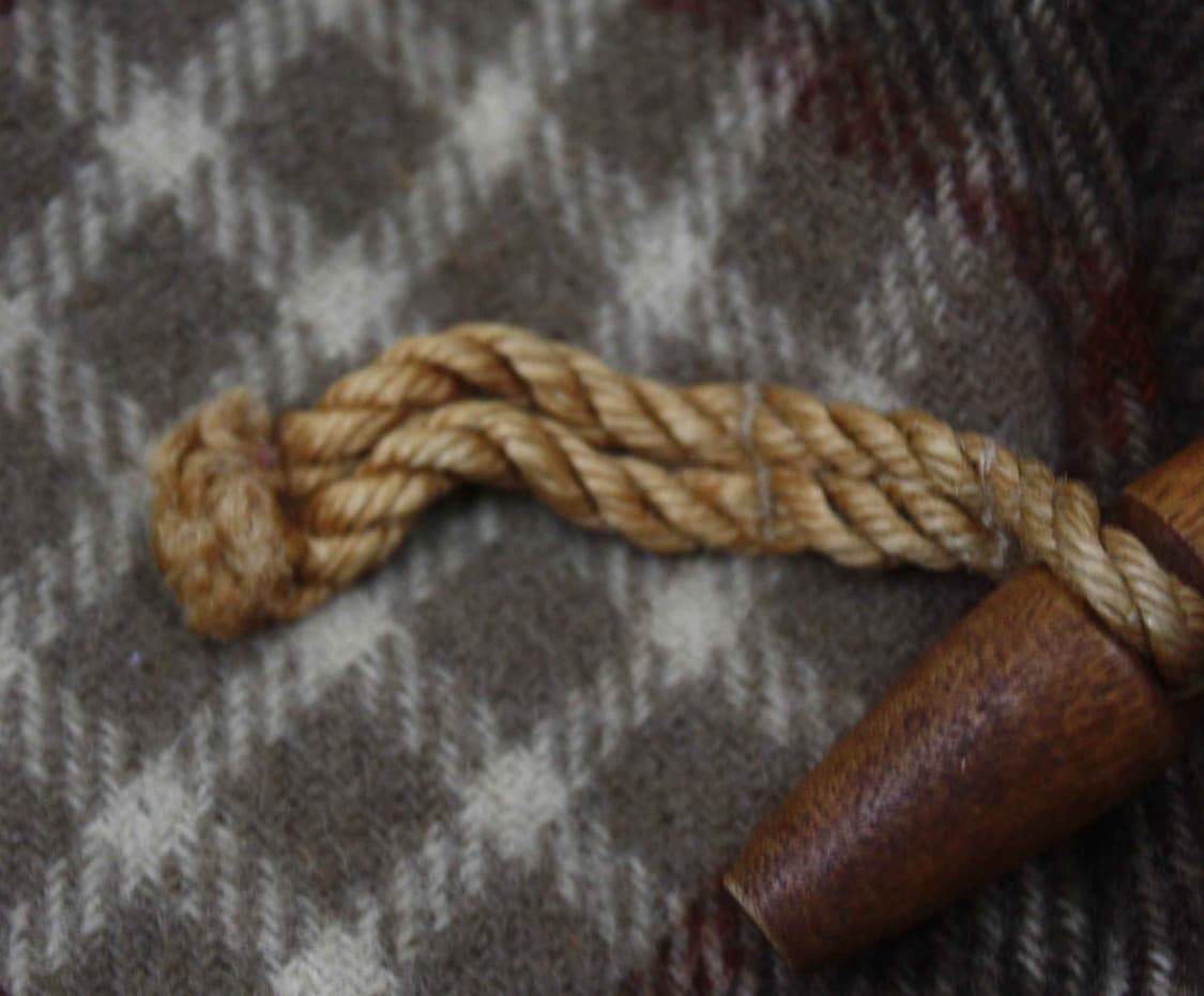 W-3384/폴로 정품 남성용 체크 떡볶이 더플 코트 S 상품이미지5